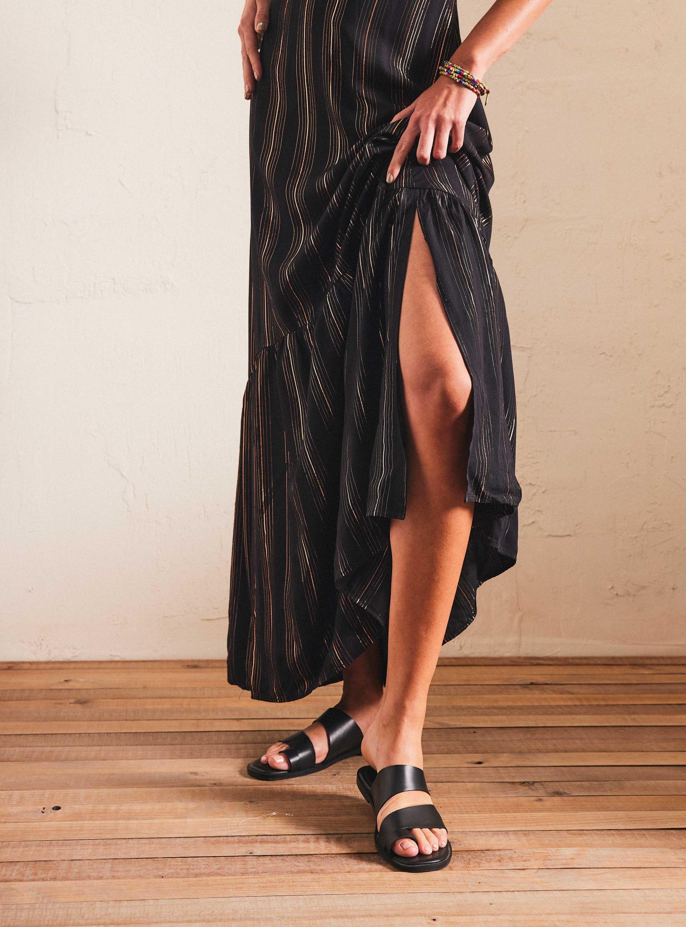 Vestido Tela con Hilos de Lurex-5