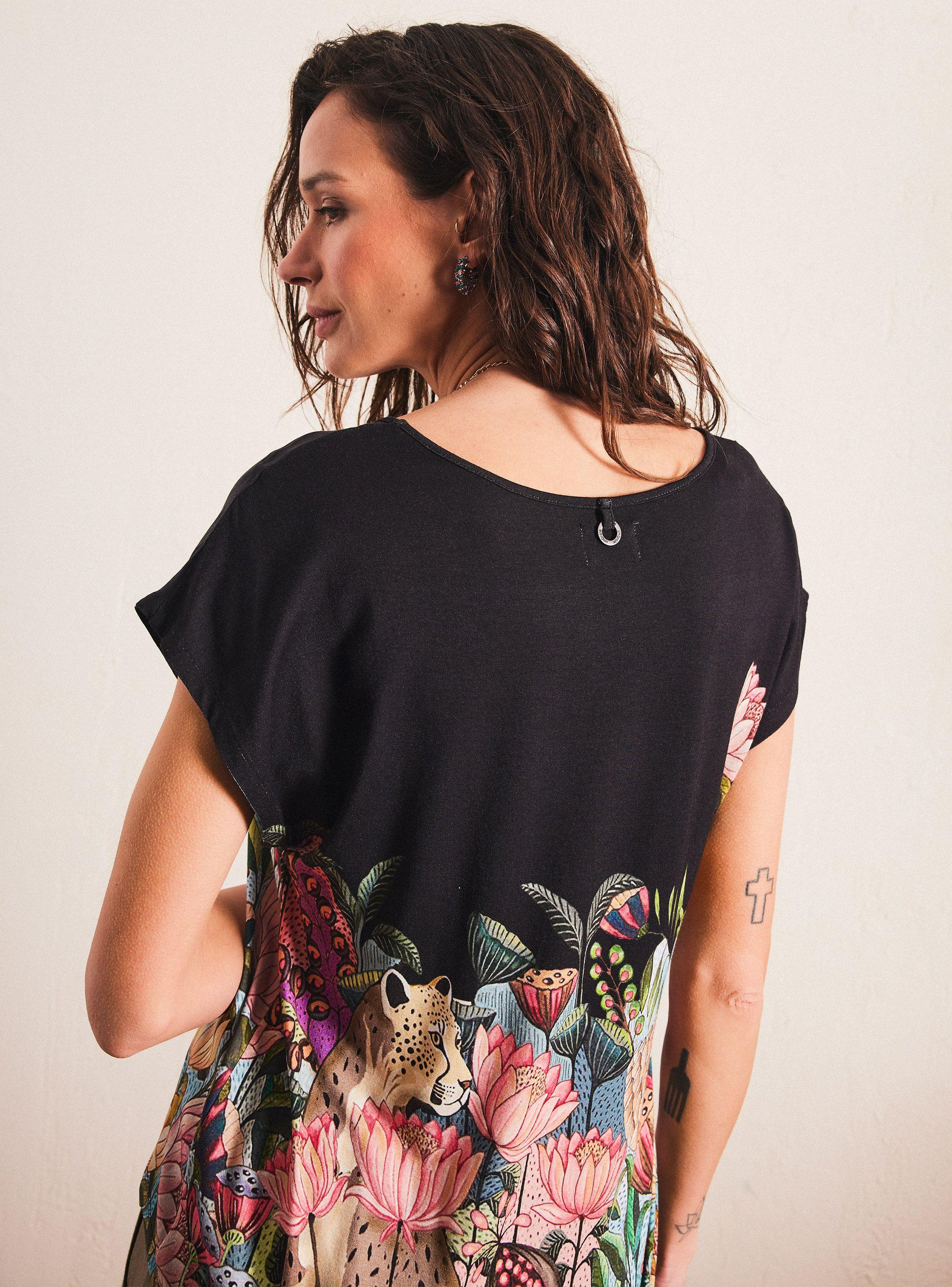 Polera Estampado Manga Print Floral-2
