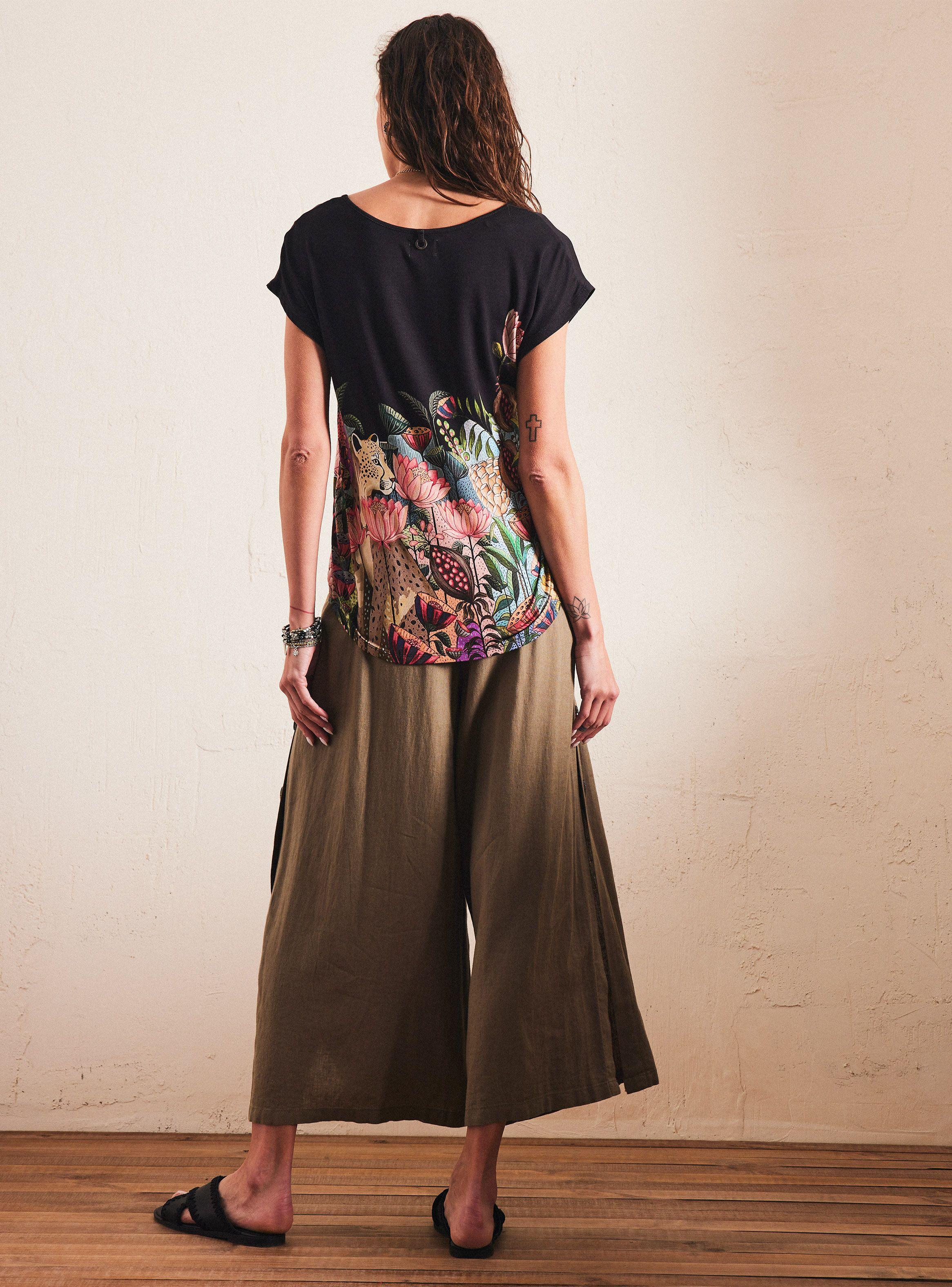 Polera Estampado Manga Print Floral-5