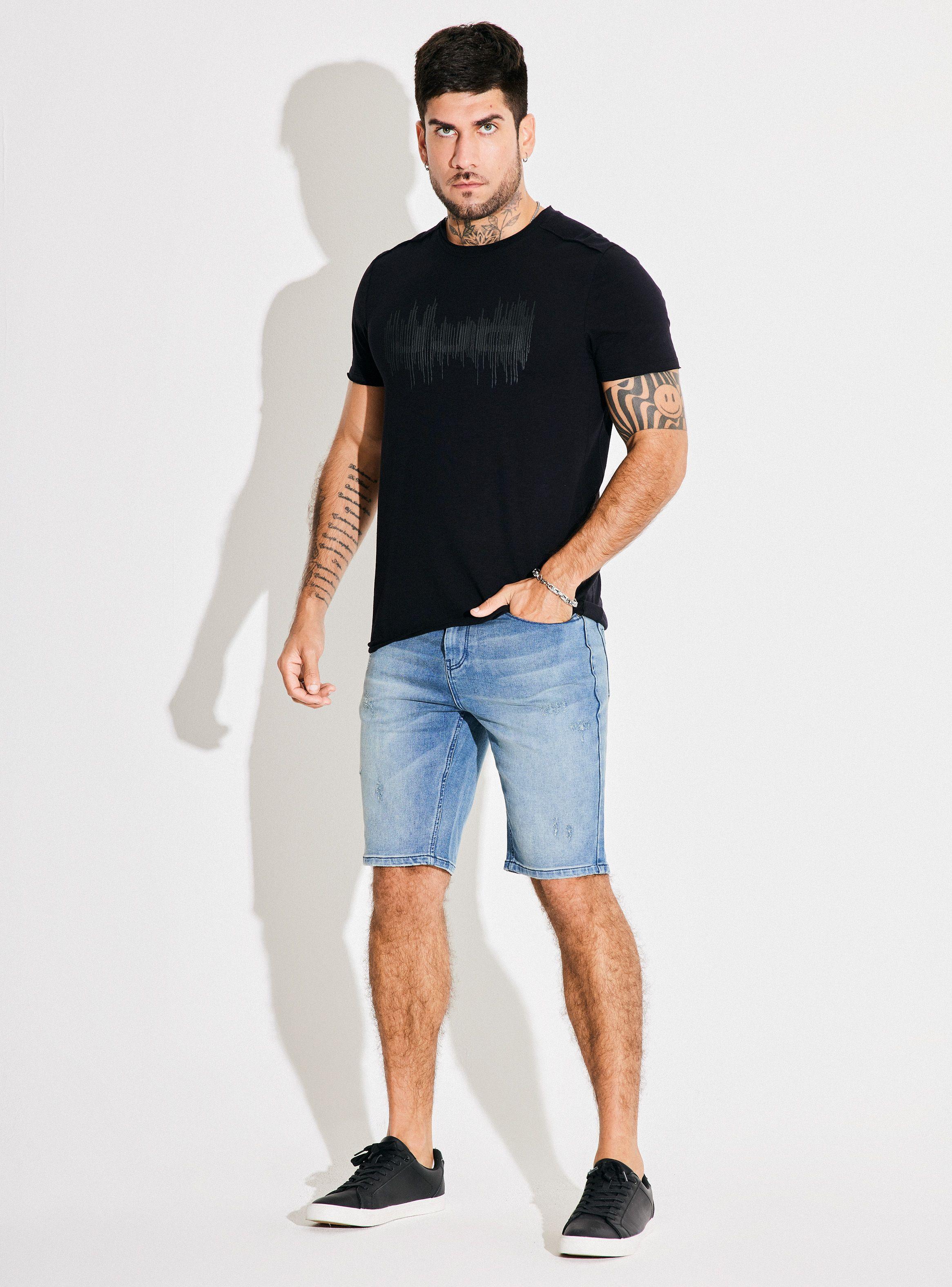 Polera Cortes Laterales Estampado Relieve-4