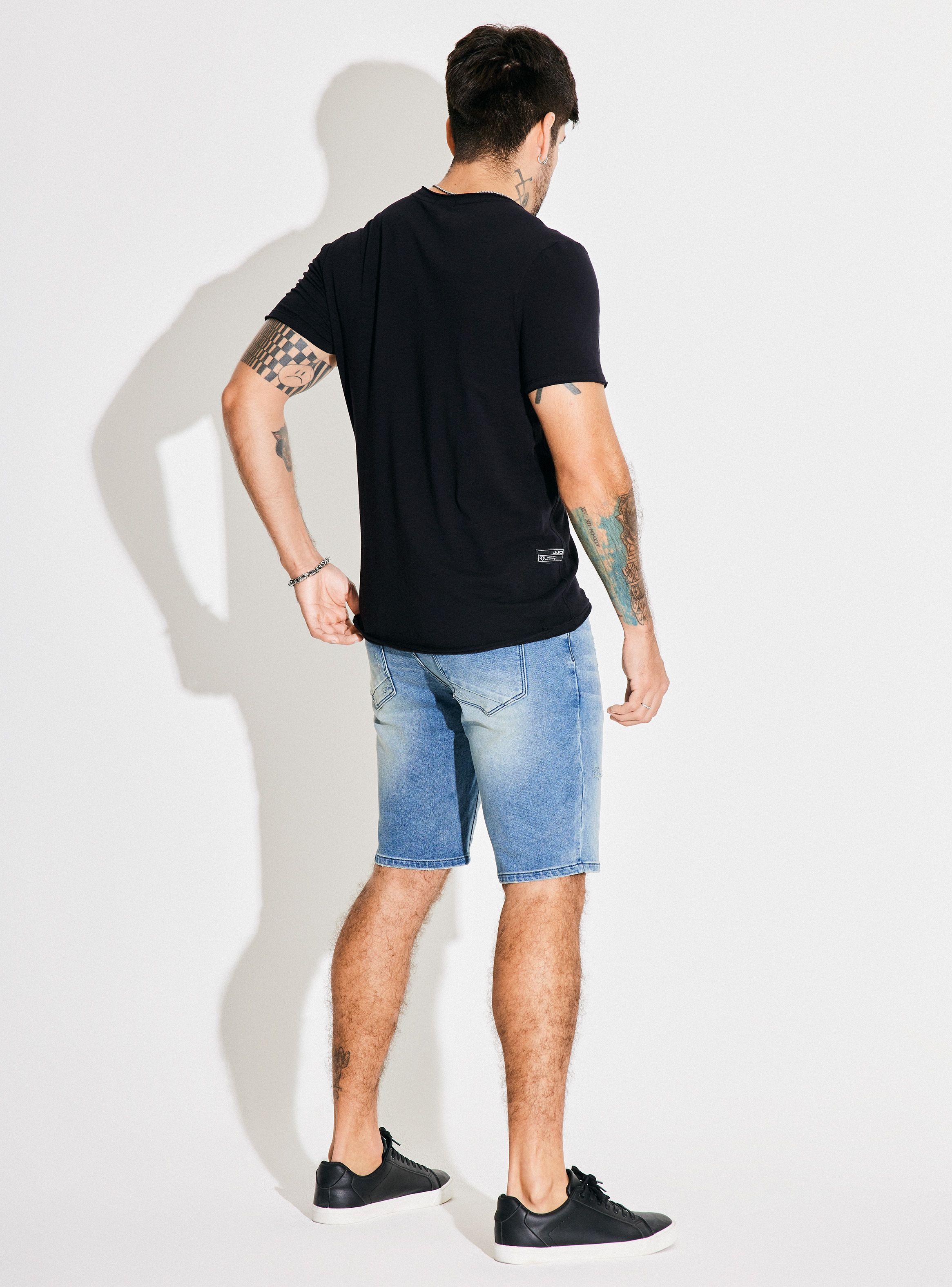 Polera Cortes Laterales Estampado Relieve-5