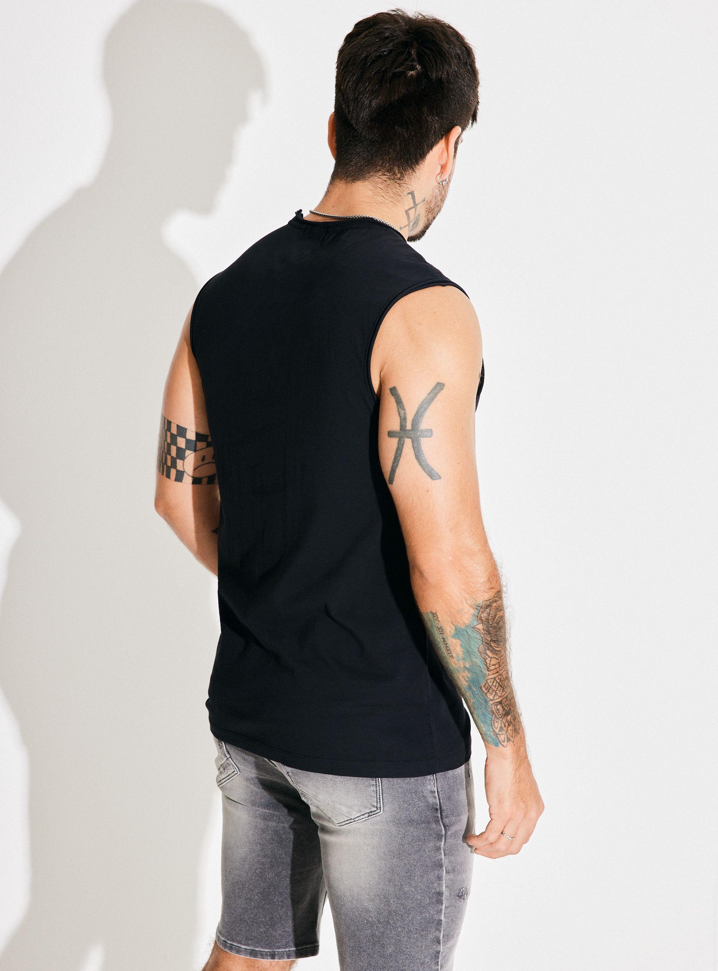 Polera Sin Mangas Calce Holgado, Long Fit-1