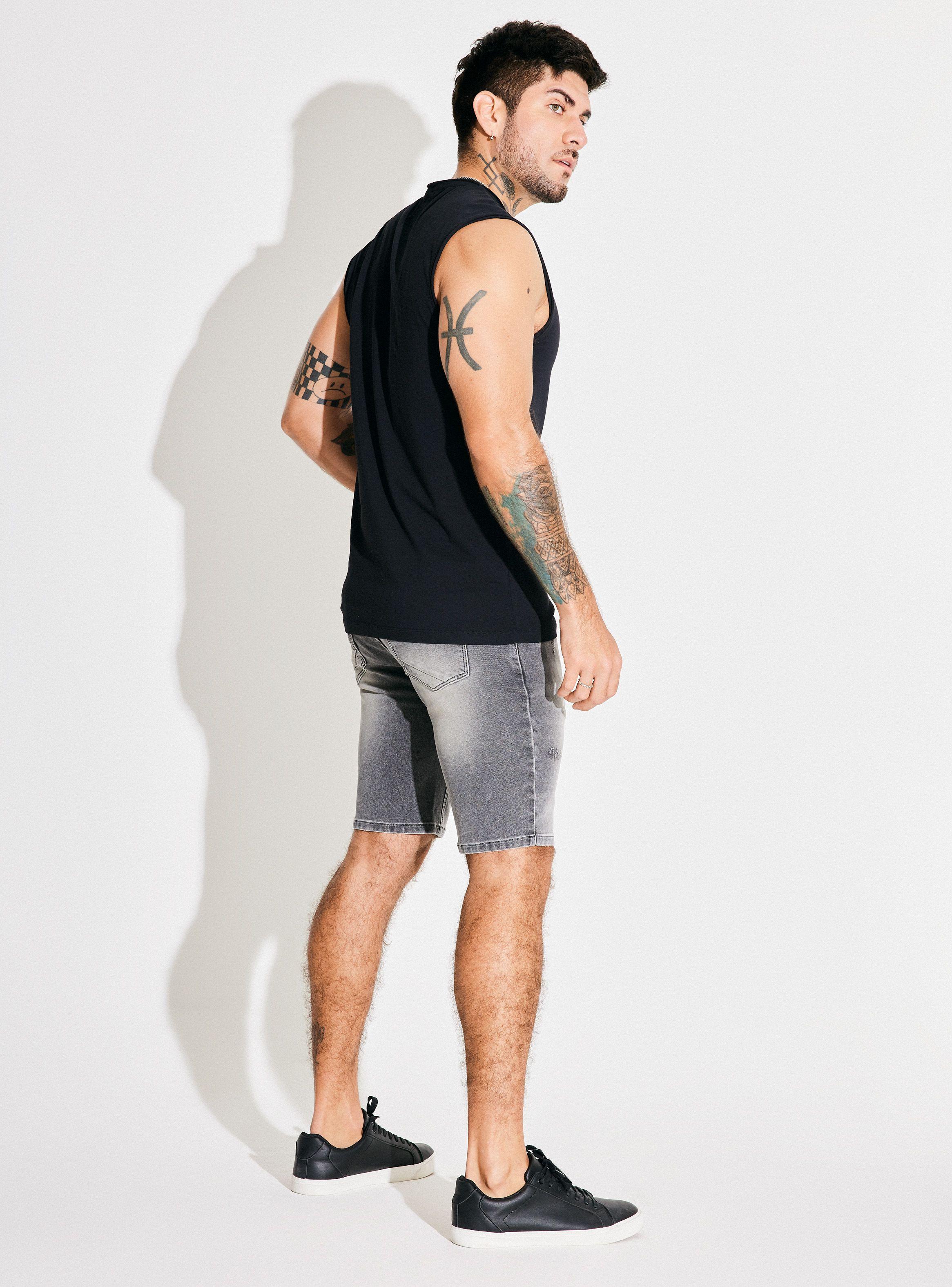 Polera Sin Mangas Calce Holgado, Long Fit-5