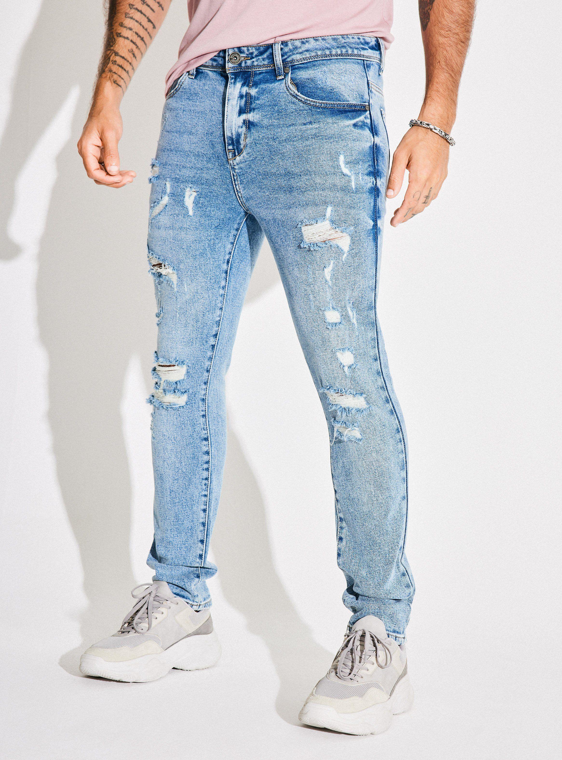 Jeans Skinny Fit Destroyer-0