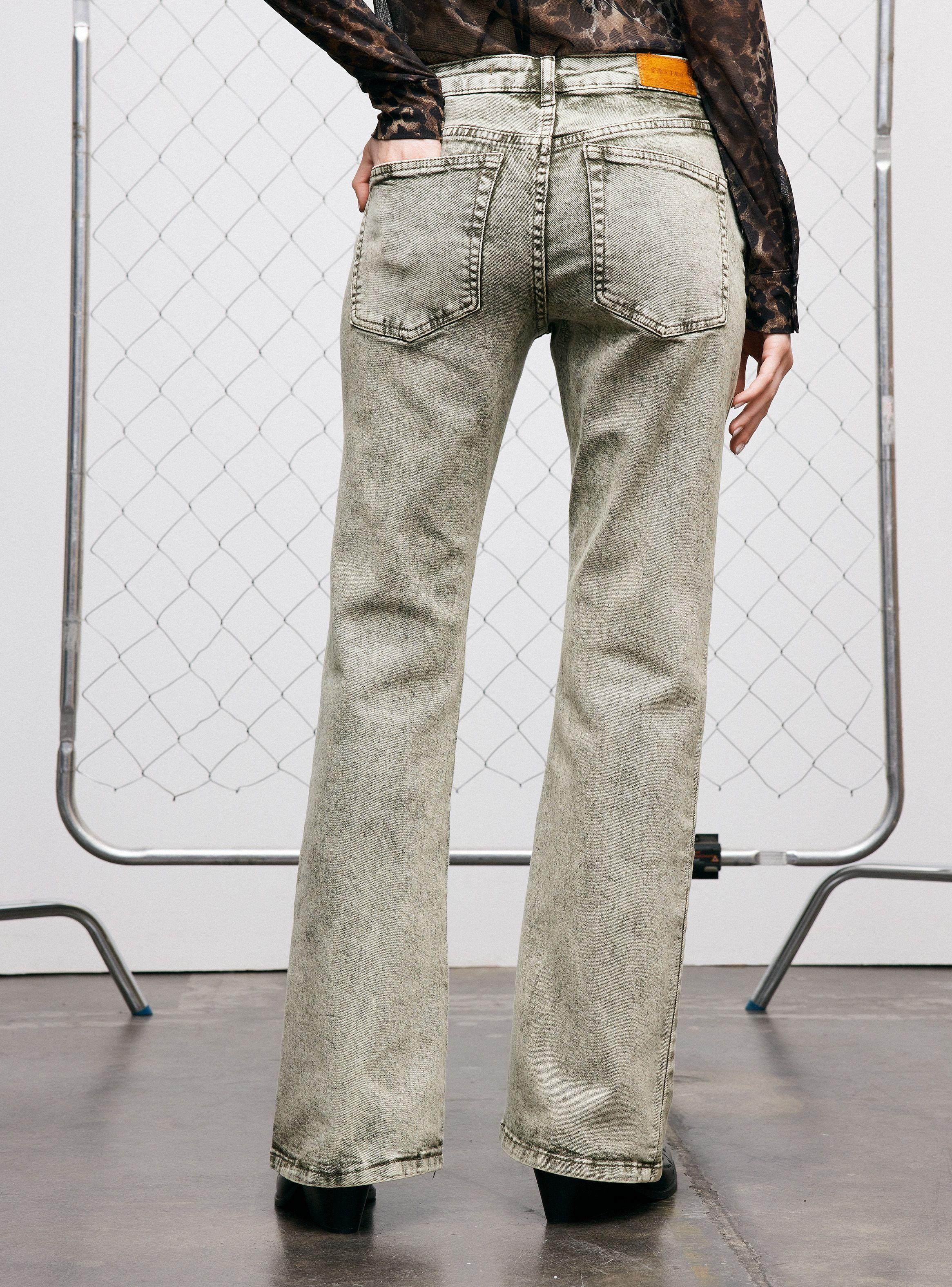 Jeans Slim Color Corte Frontal-1