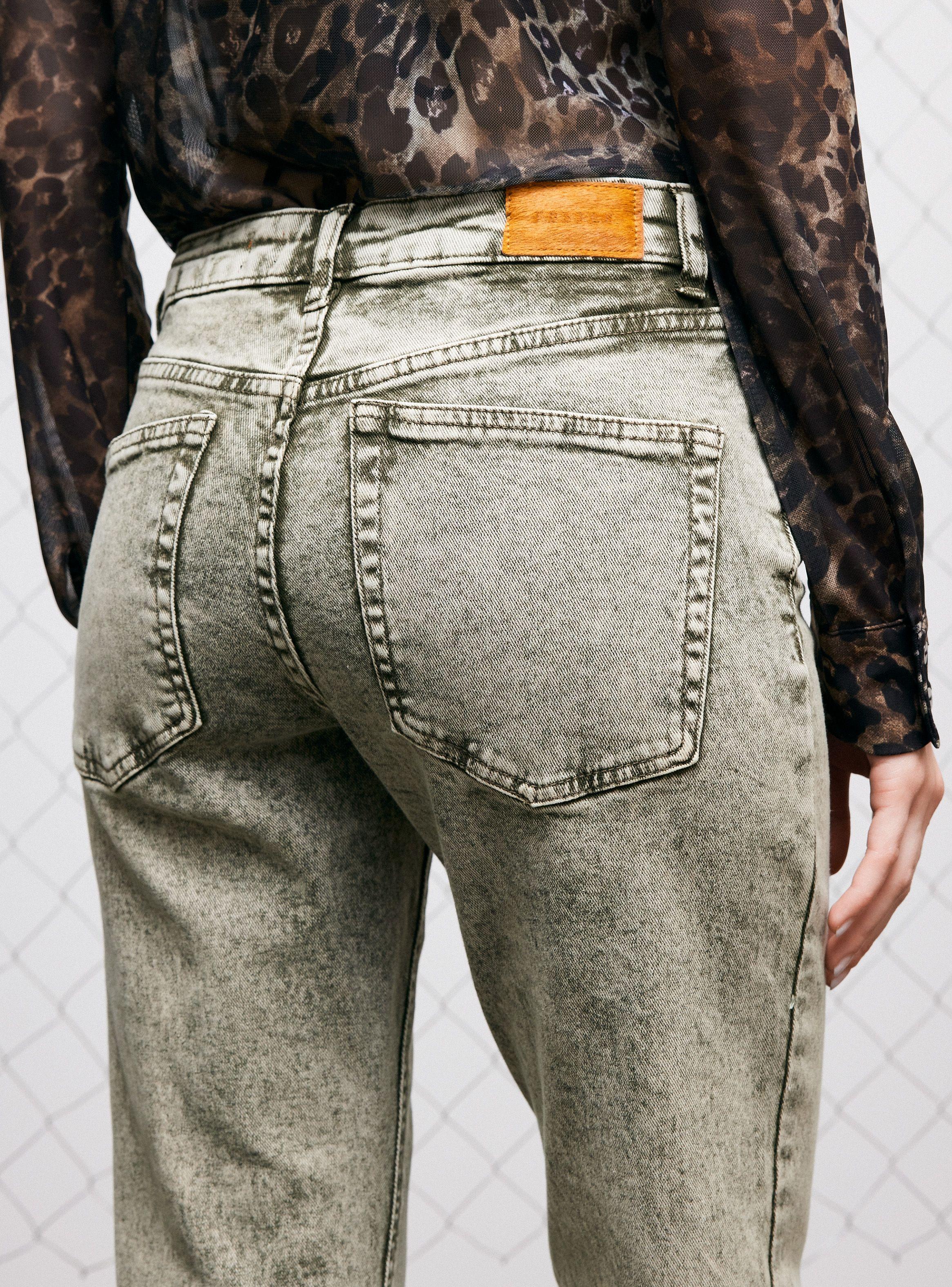 Jeans Slim Color Corte Frontal-3