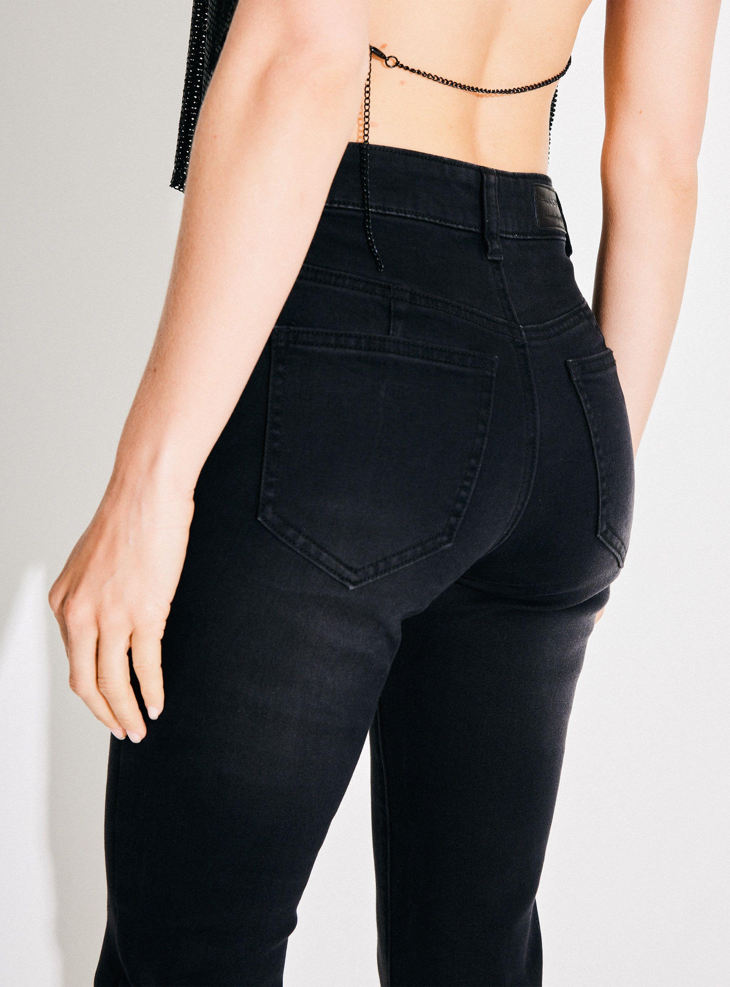 Jeans Push Up con Aplicación Lentejuelas-3