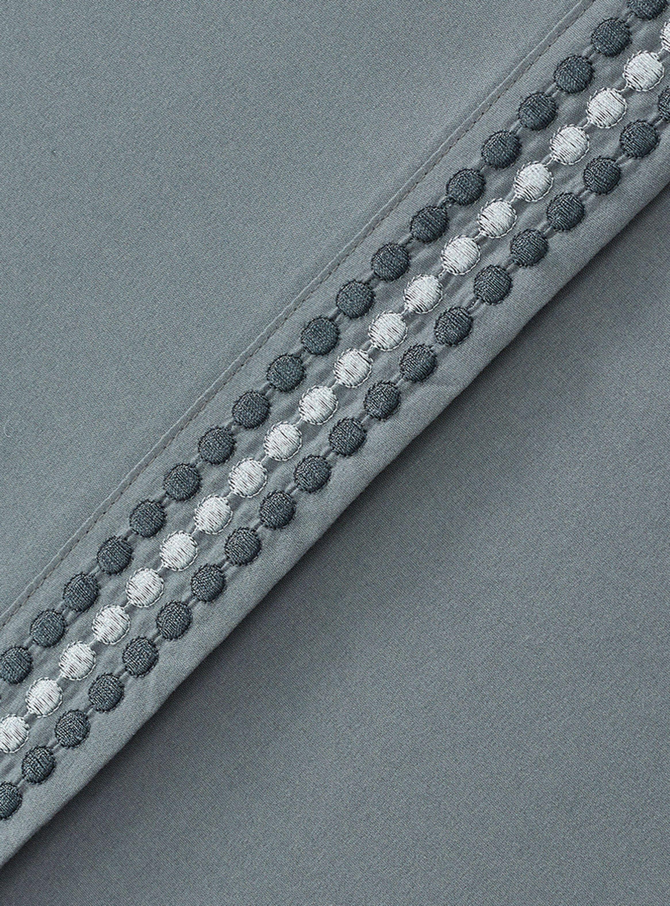 Juego de Sábanas Bordada Gris 1.5 Plazas-1