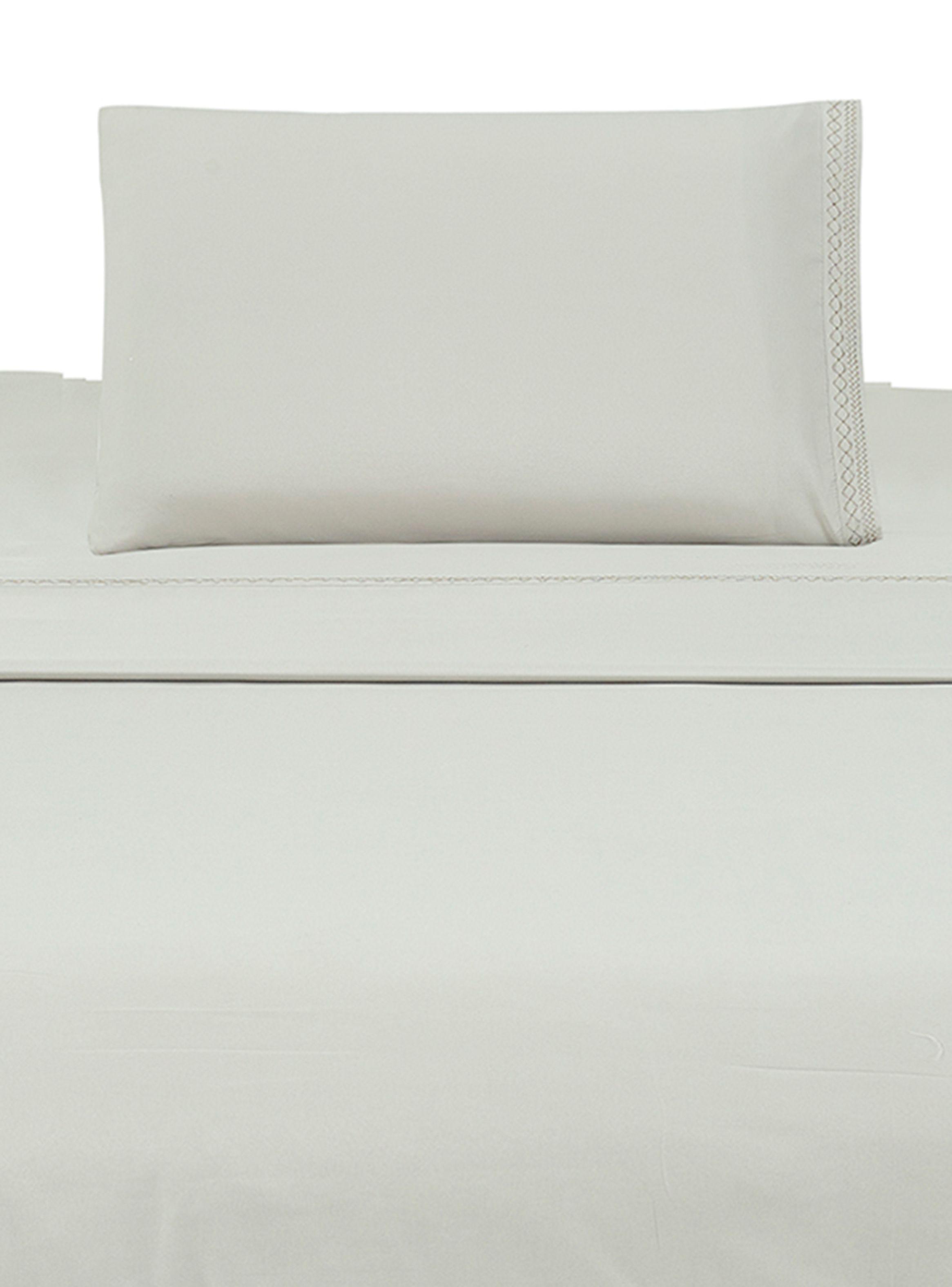 Juego de Sábanas Broderie Beige 1.5 Plazas-0