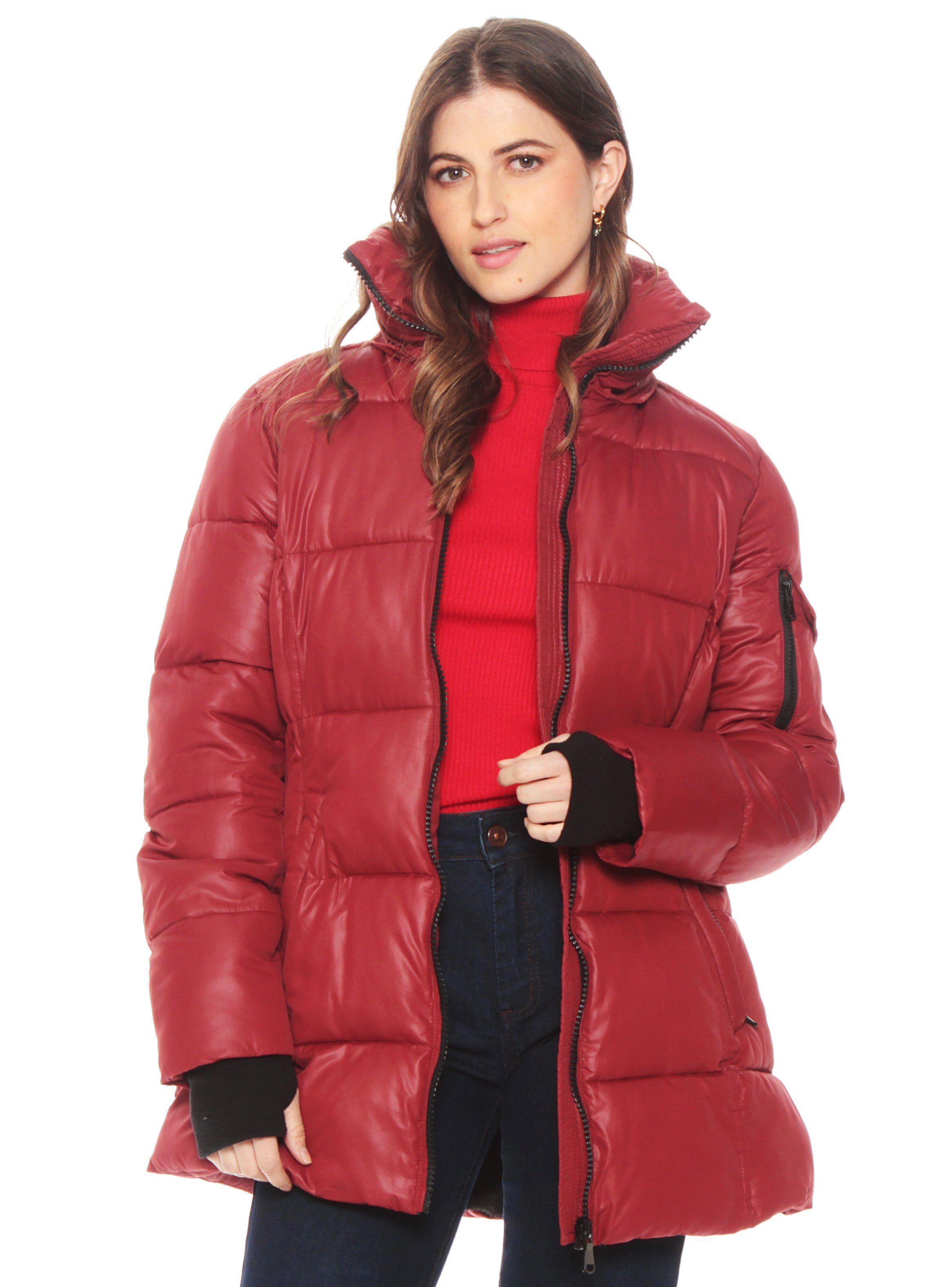 Parka con Aplicación en Capucha y Cinturón-2