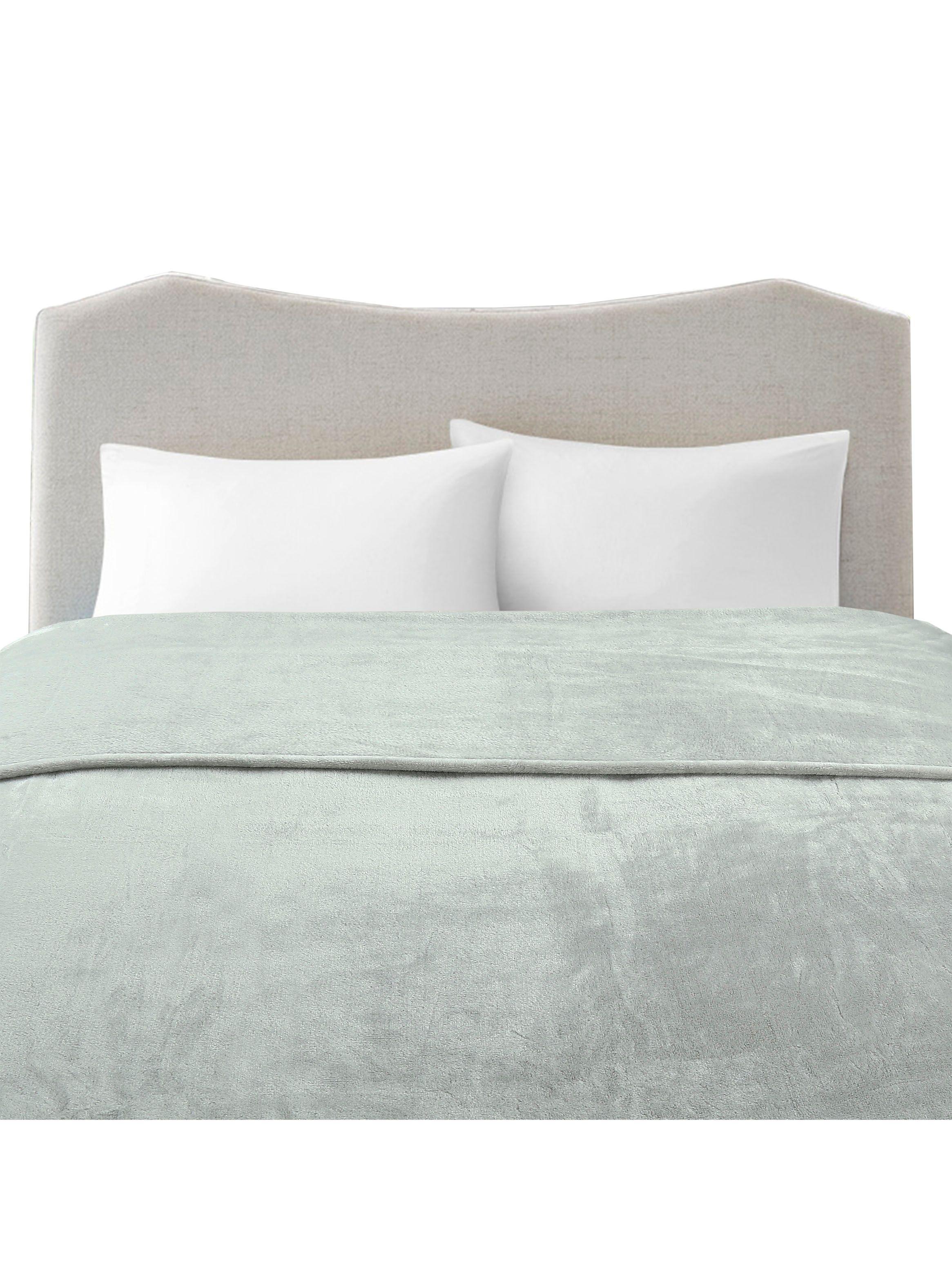 Frazada Flannel Gris 1.5 Plazas-2