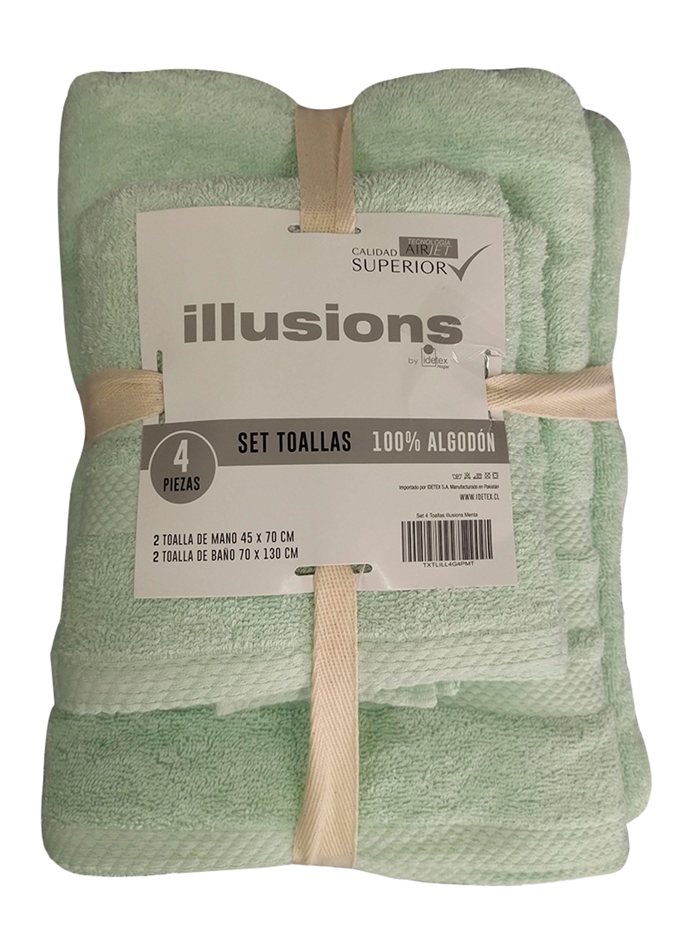 Set 4 Toallas Menta-2