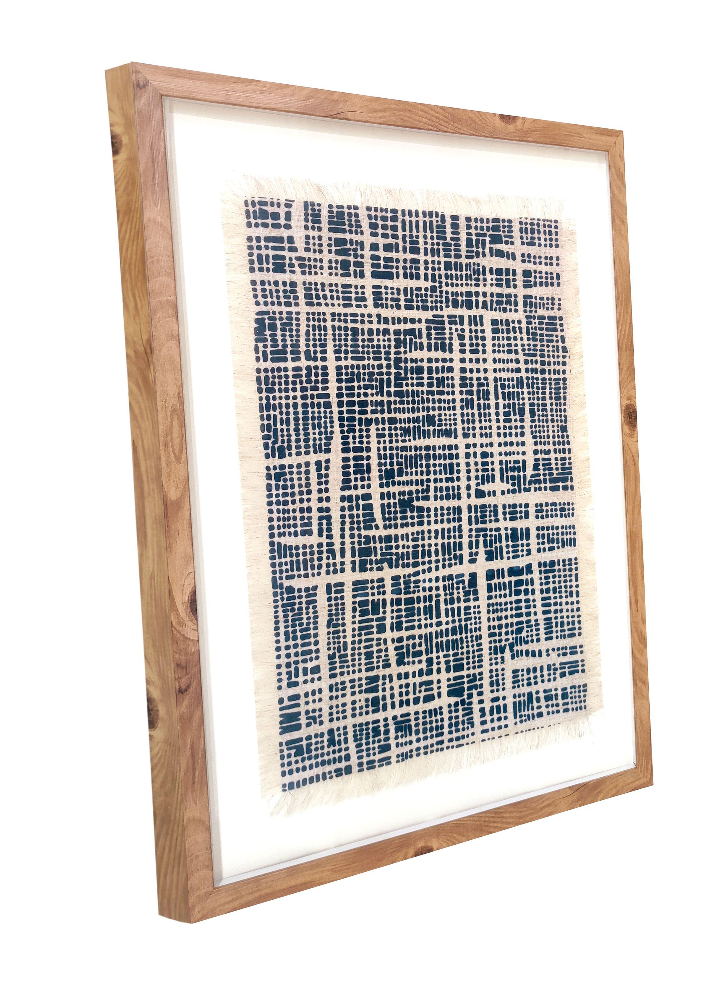 Cuadro Hilos Estampados Azul 2A-2