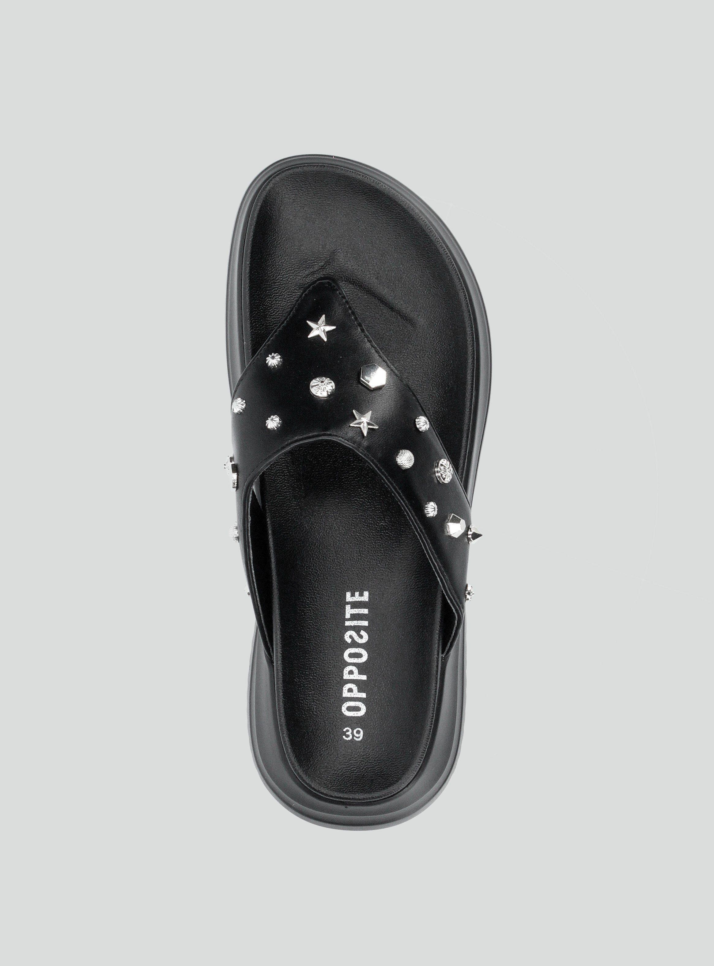 Sandalia Flip Flop Tachas Plataforma Mujer-3