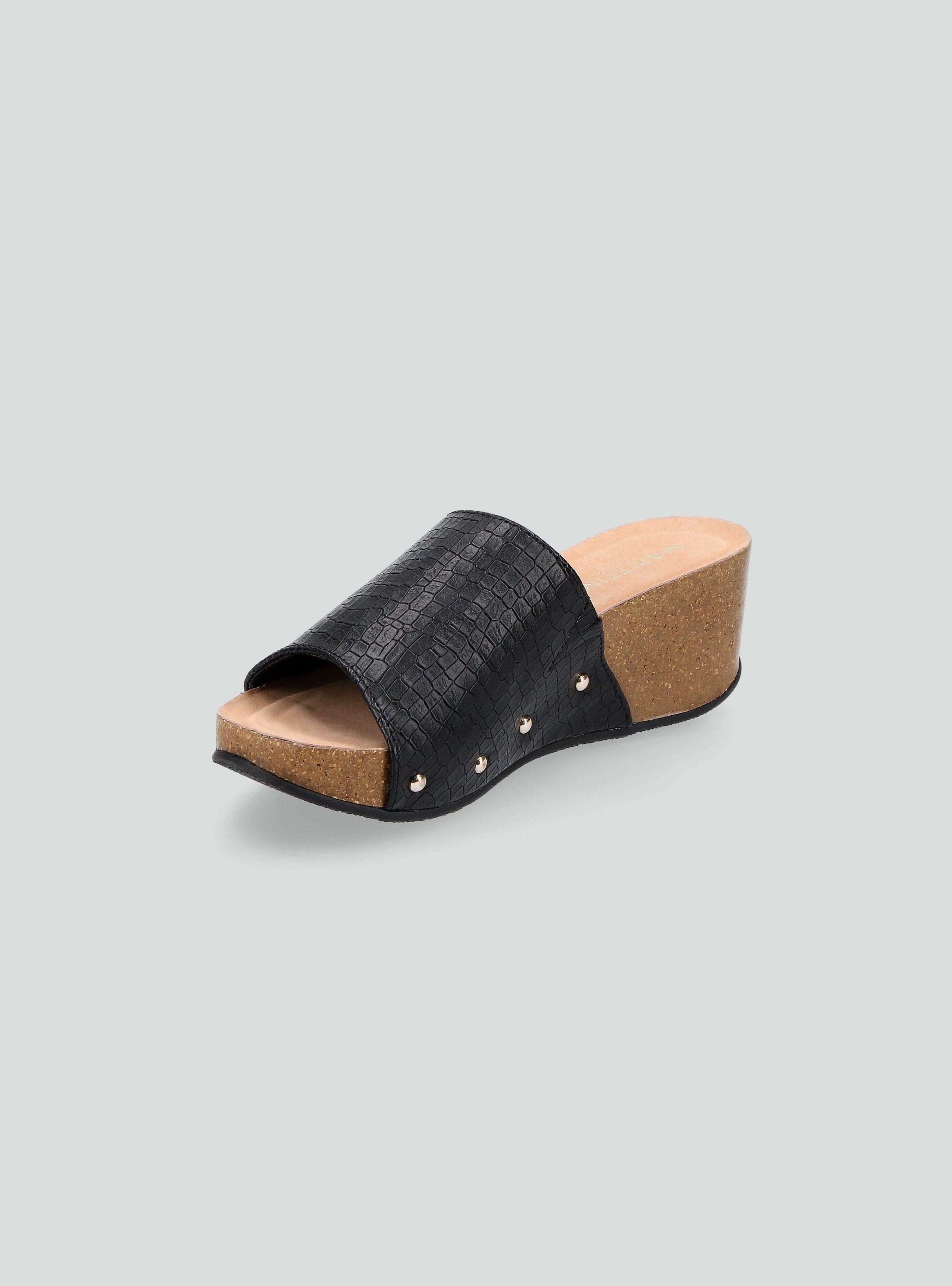 Sandalia Textura Croco Plataforma Mujer-2
