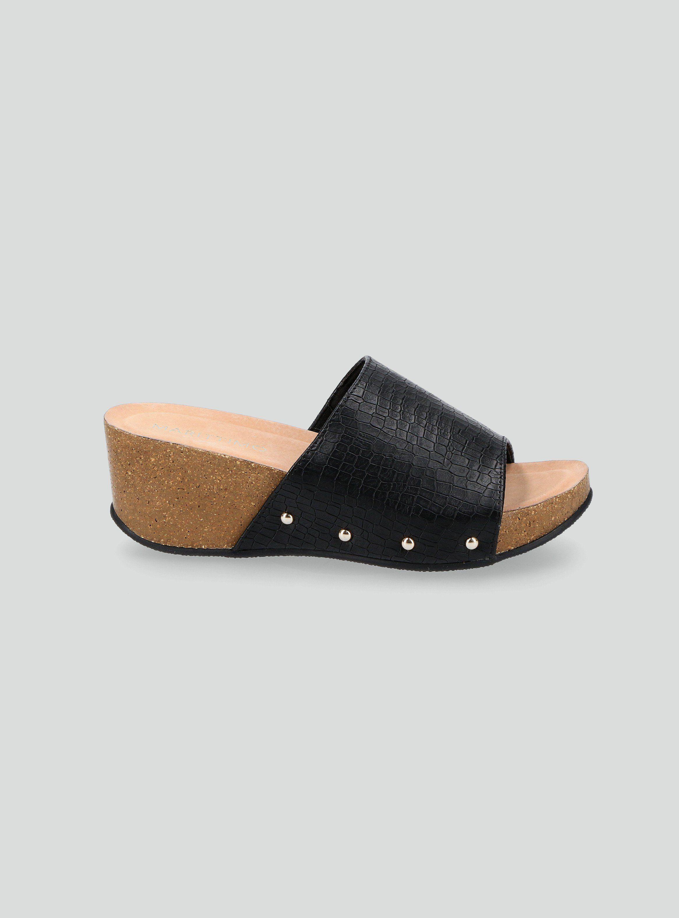 Sandalia Textura Croco Plataforma Mujer-1