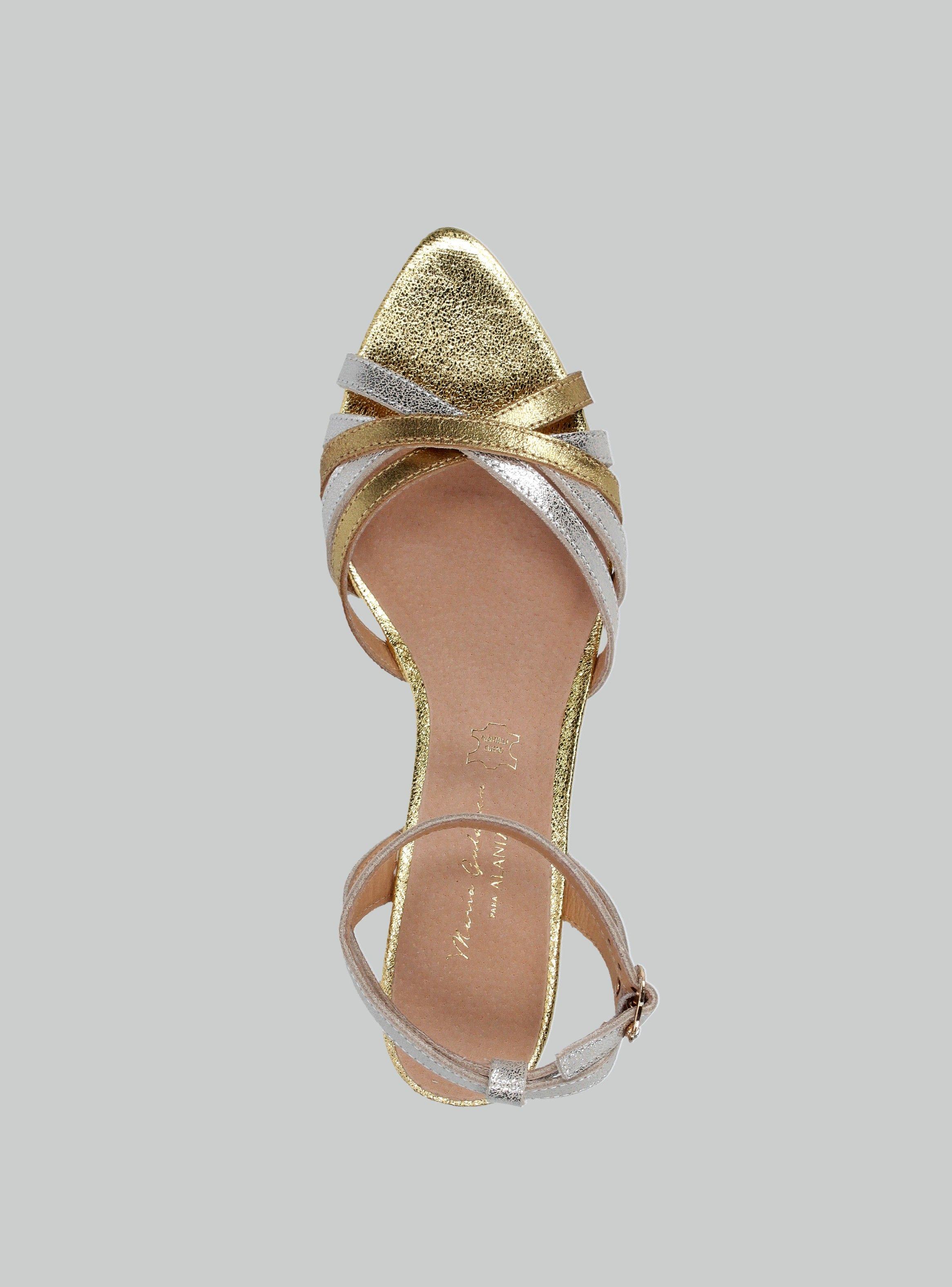 Sandalia Cuero Multistraps Colaboración María Guldman Mujer-3