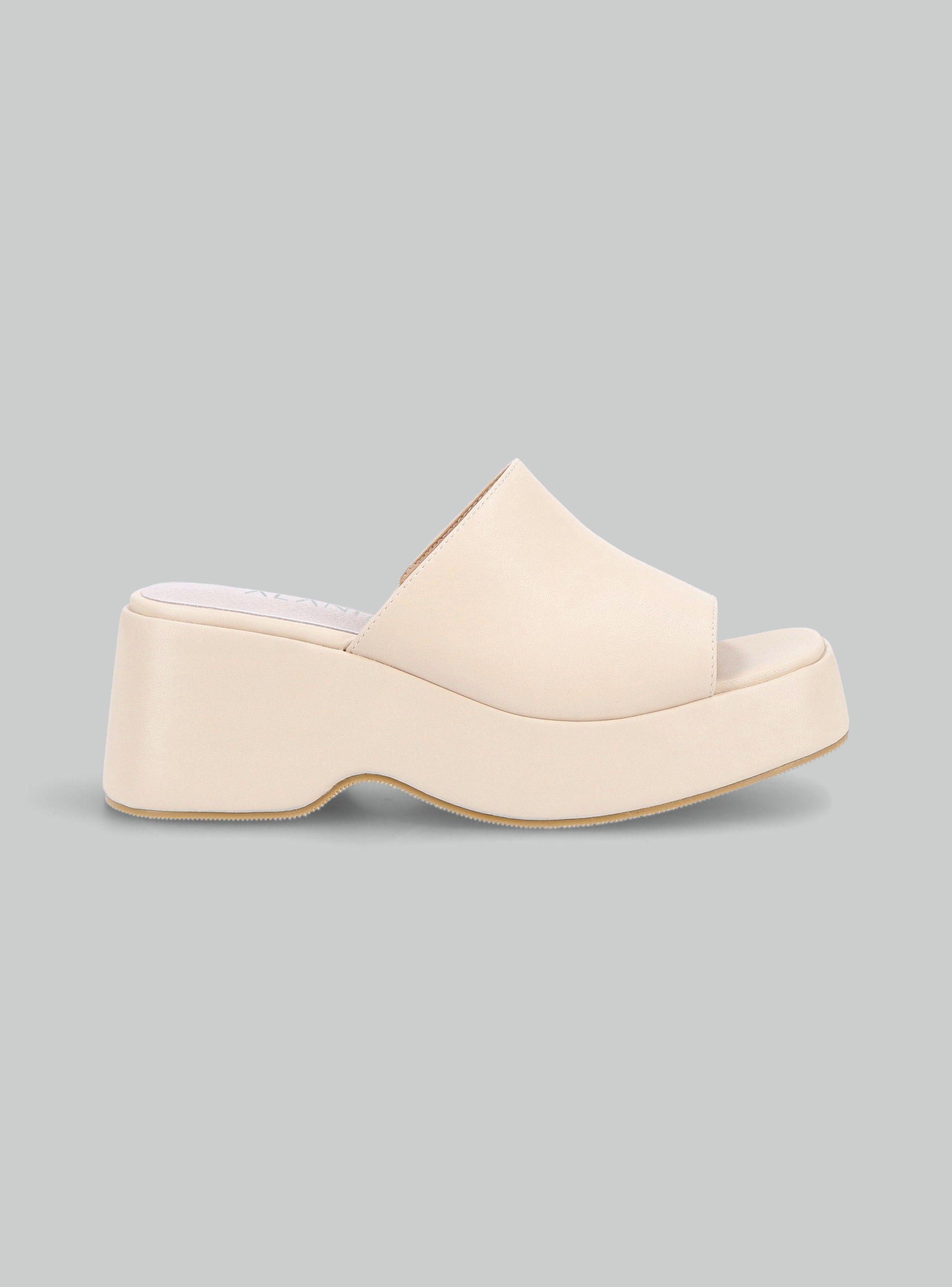 Sandalia Plataforma con Plantilla Cuero Mujer-1
