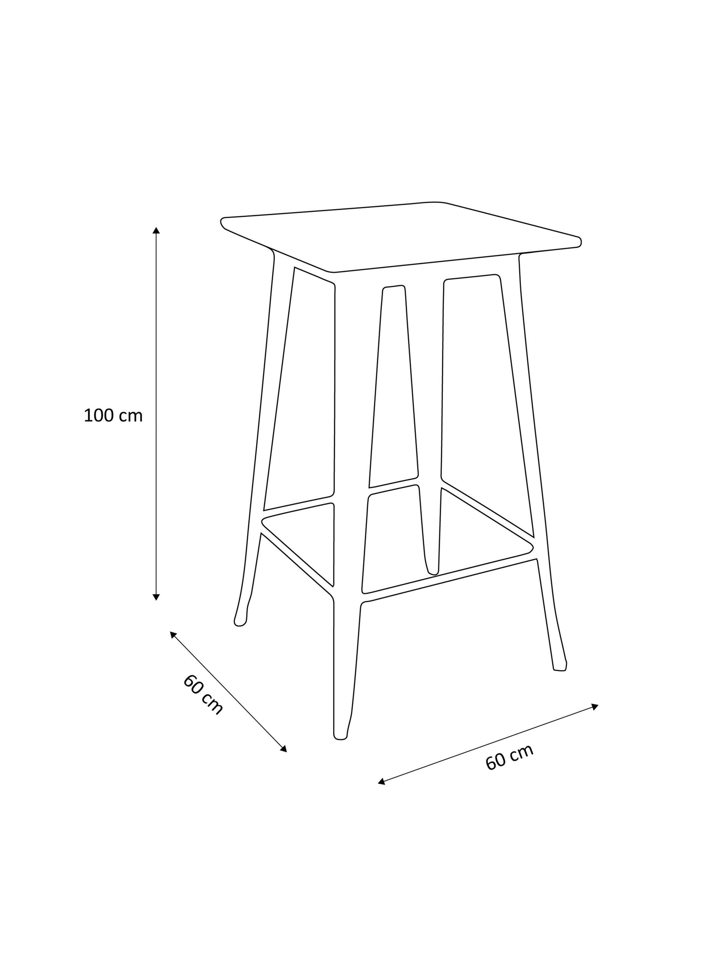 Mesa de Bar Tolix 60 x 60 cm-2