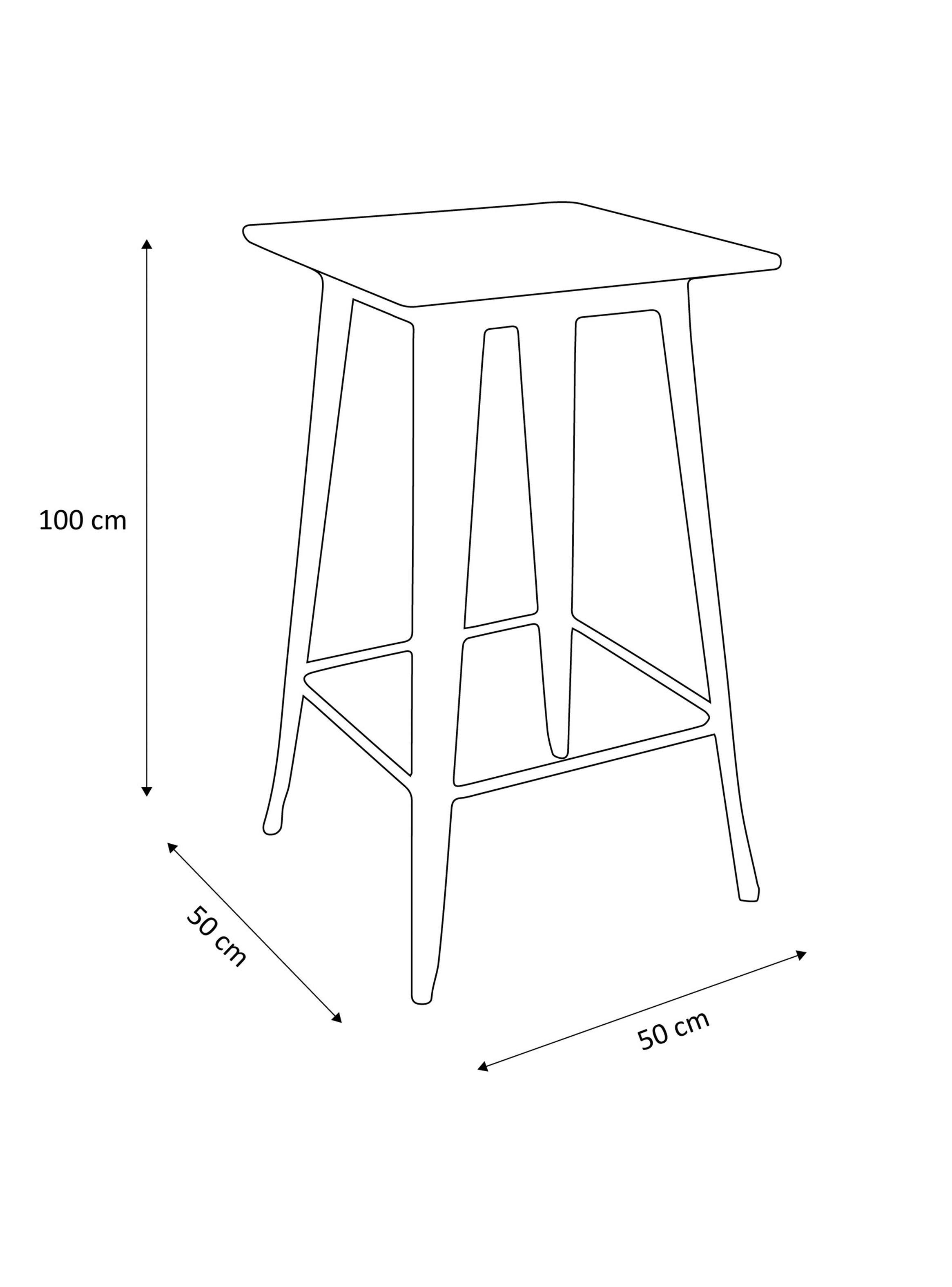 Mesa De Pies A Cabeza Store Bar 75 x 70 cm Metal Tólix 166-2