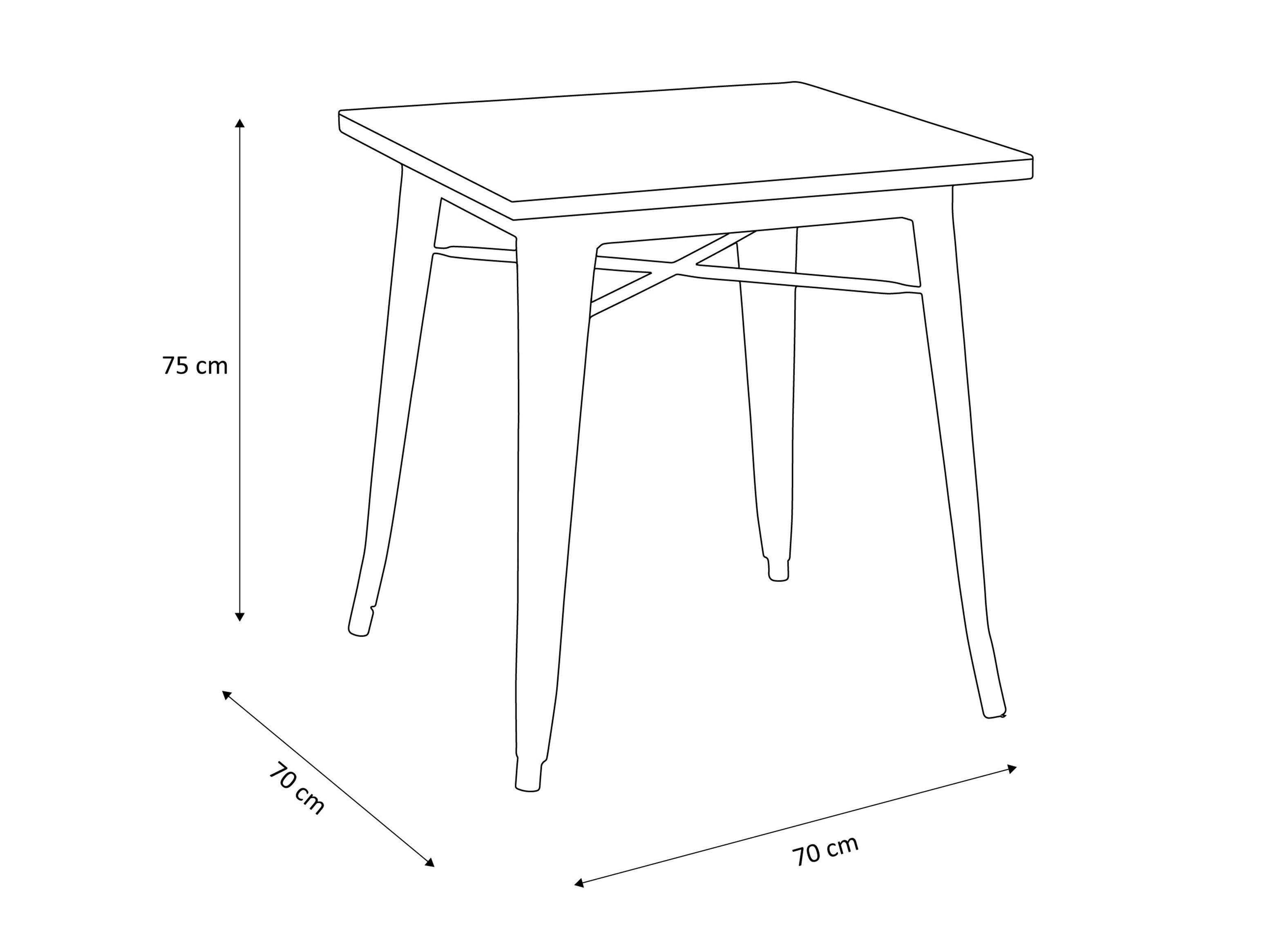 Mesa De Pies A Cabeza Store de Bar Tólix Blanco-1