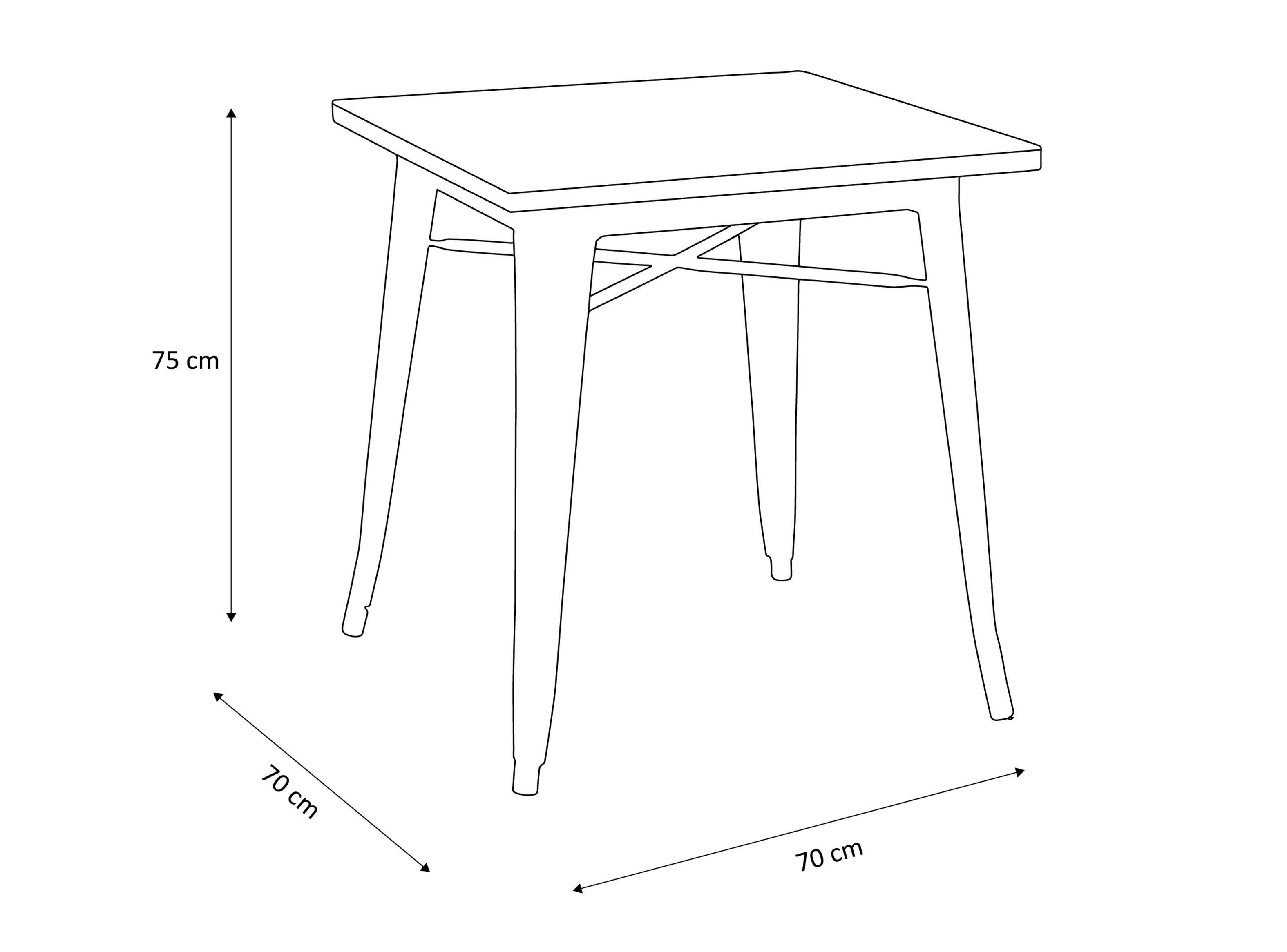 Mesa De Pies A Cabeza Store de Bar Tólix Blanco-1