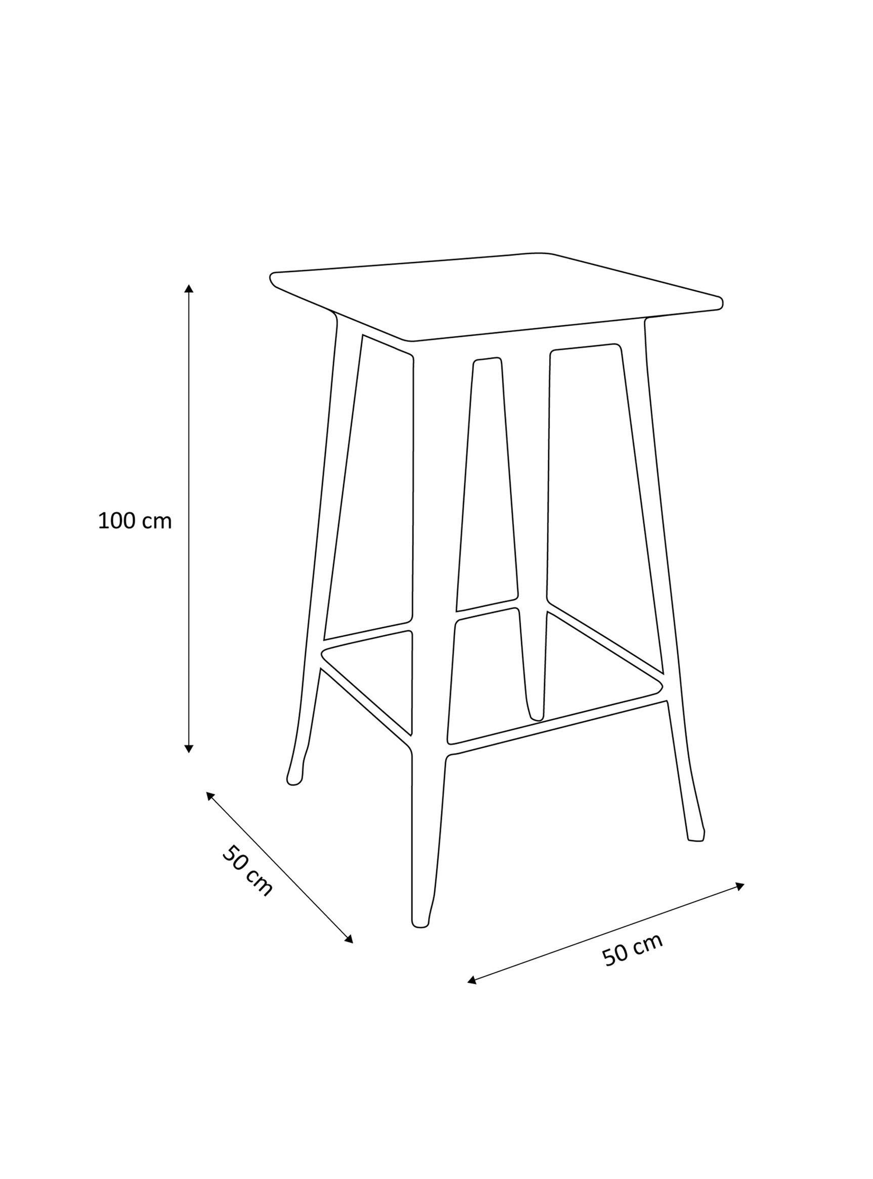 Mesa De Pies A Cabeza Store de Bar Tólix Negro-1