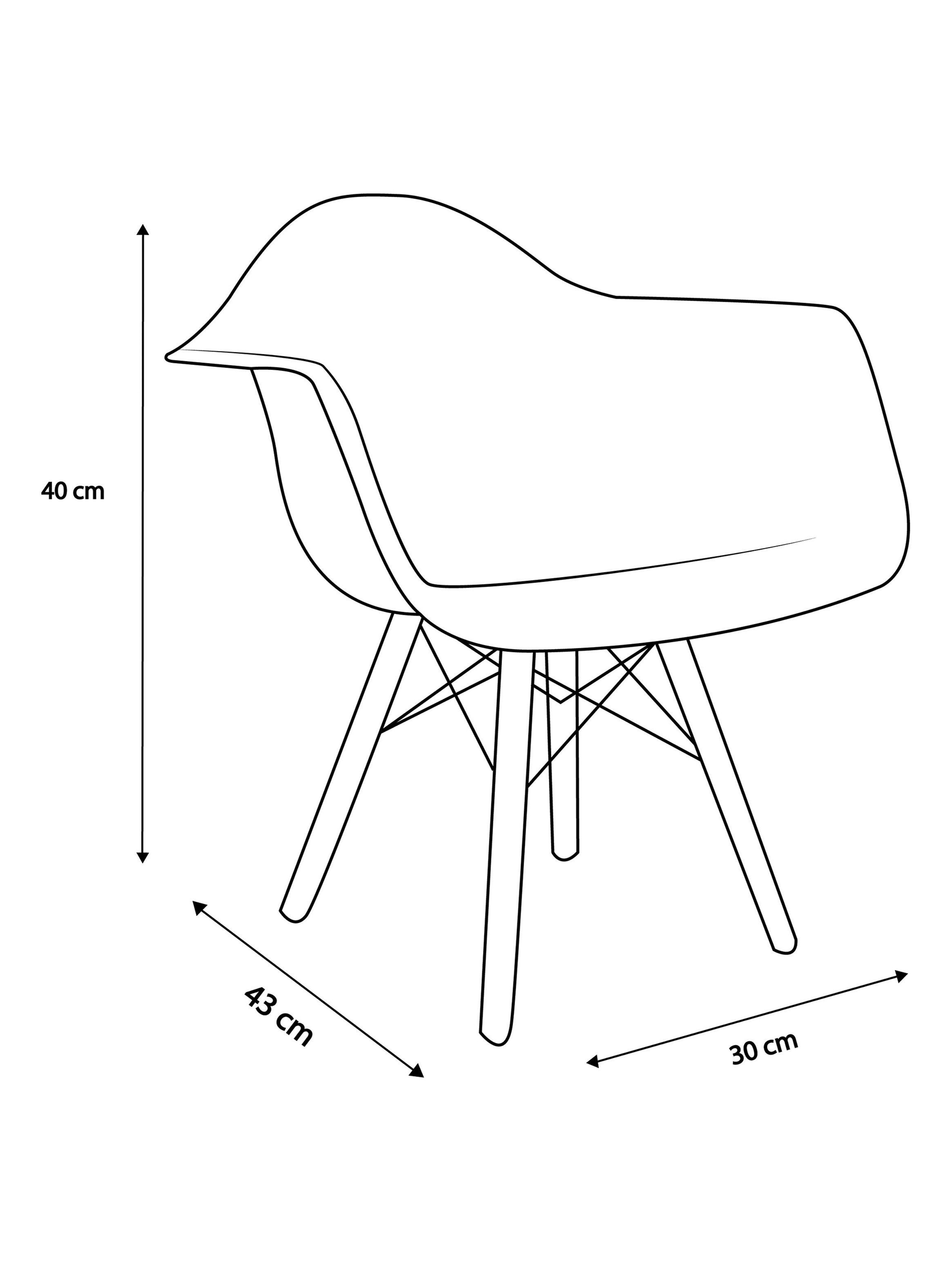 Silla De Pies A Cabeza Store Kids Eames Daw Blanco-1