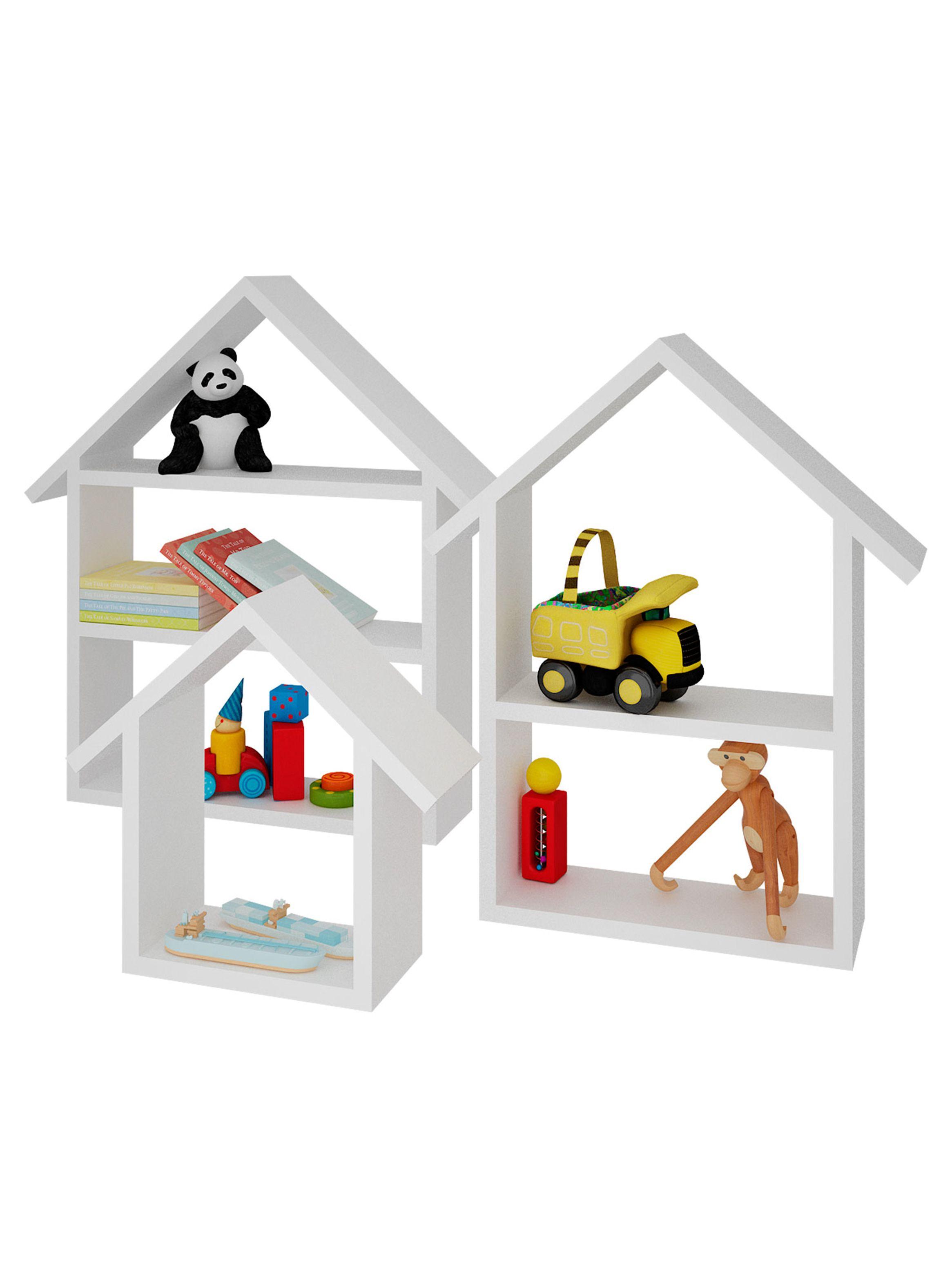 Set De Pies A Cabeza Store 3 Repisas Infantiles Casita-2
