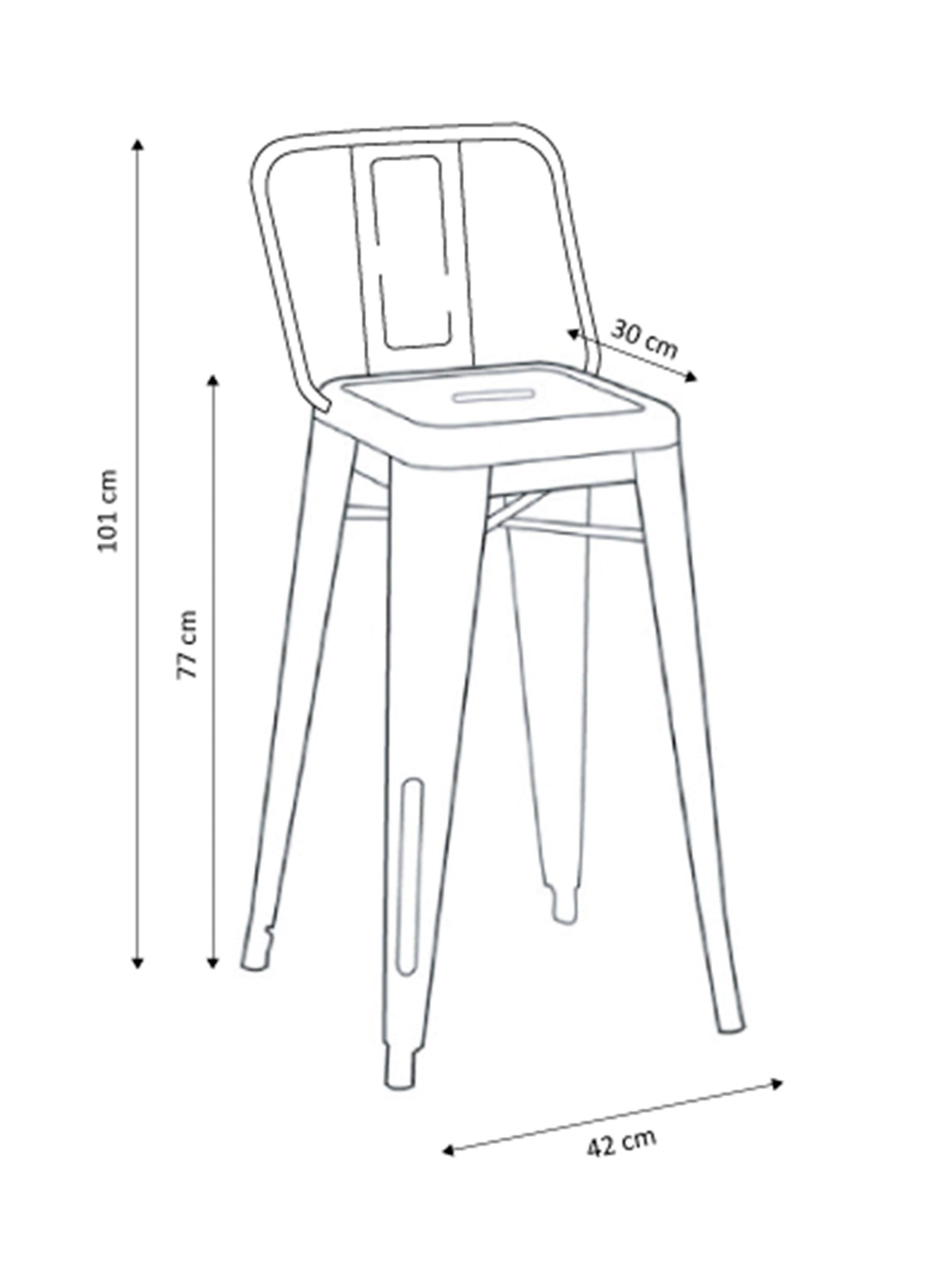 Piso Tólix 101 cm Respaldo Amarillo De Pies A Cabeza Store-1