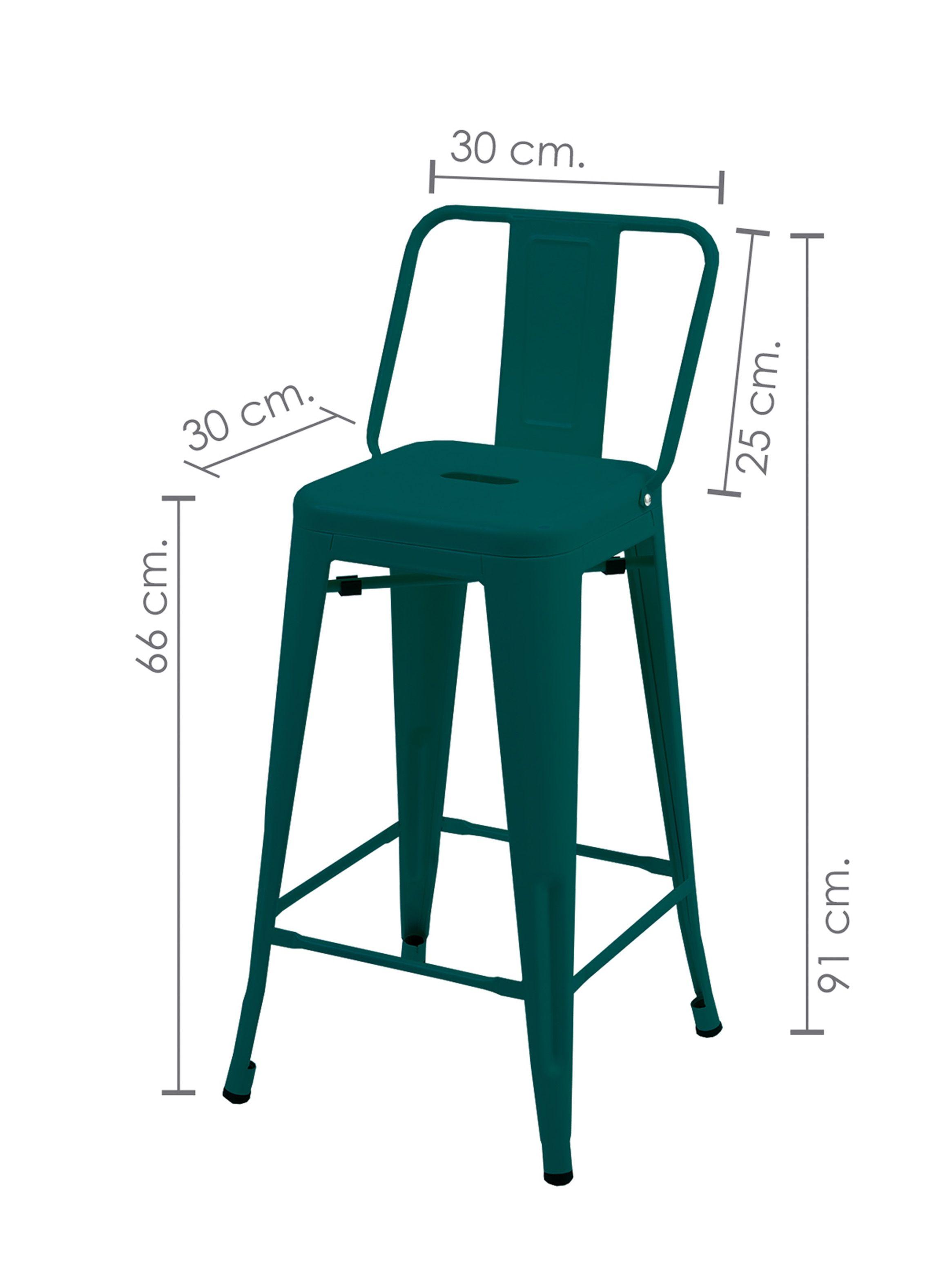 Piso Tólix Respaldo Azul Petróleo De Pies A Cabeza Store-1