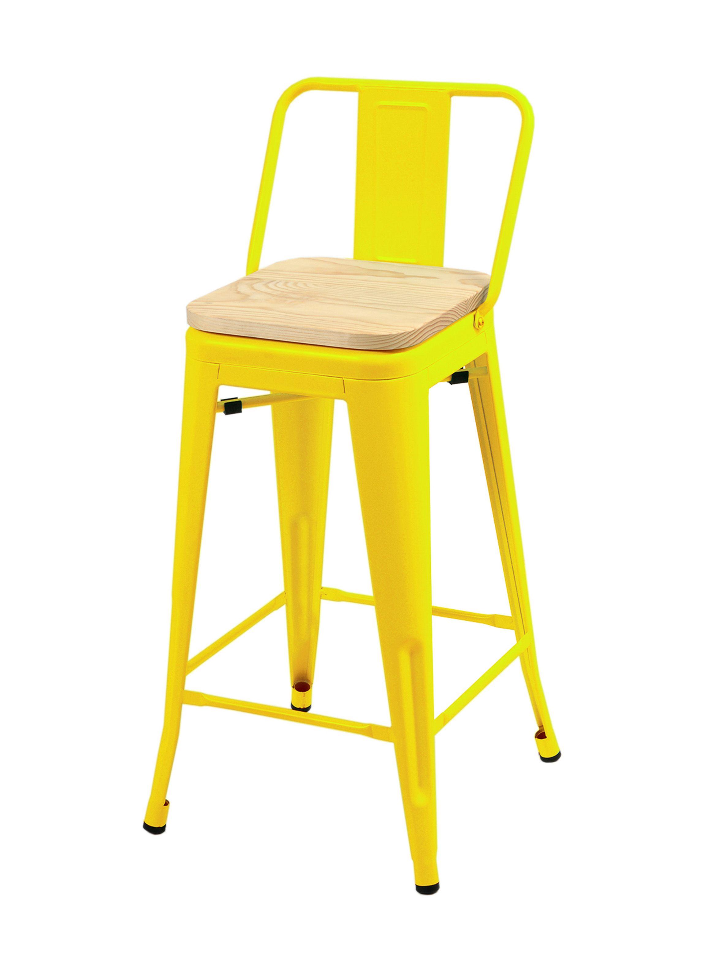 Piso Tólix 91 cm Bajo Metal Amarillo De Pies A Cabeza Store-0
