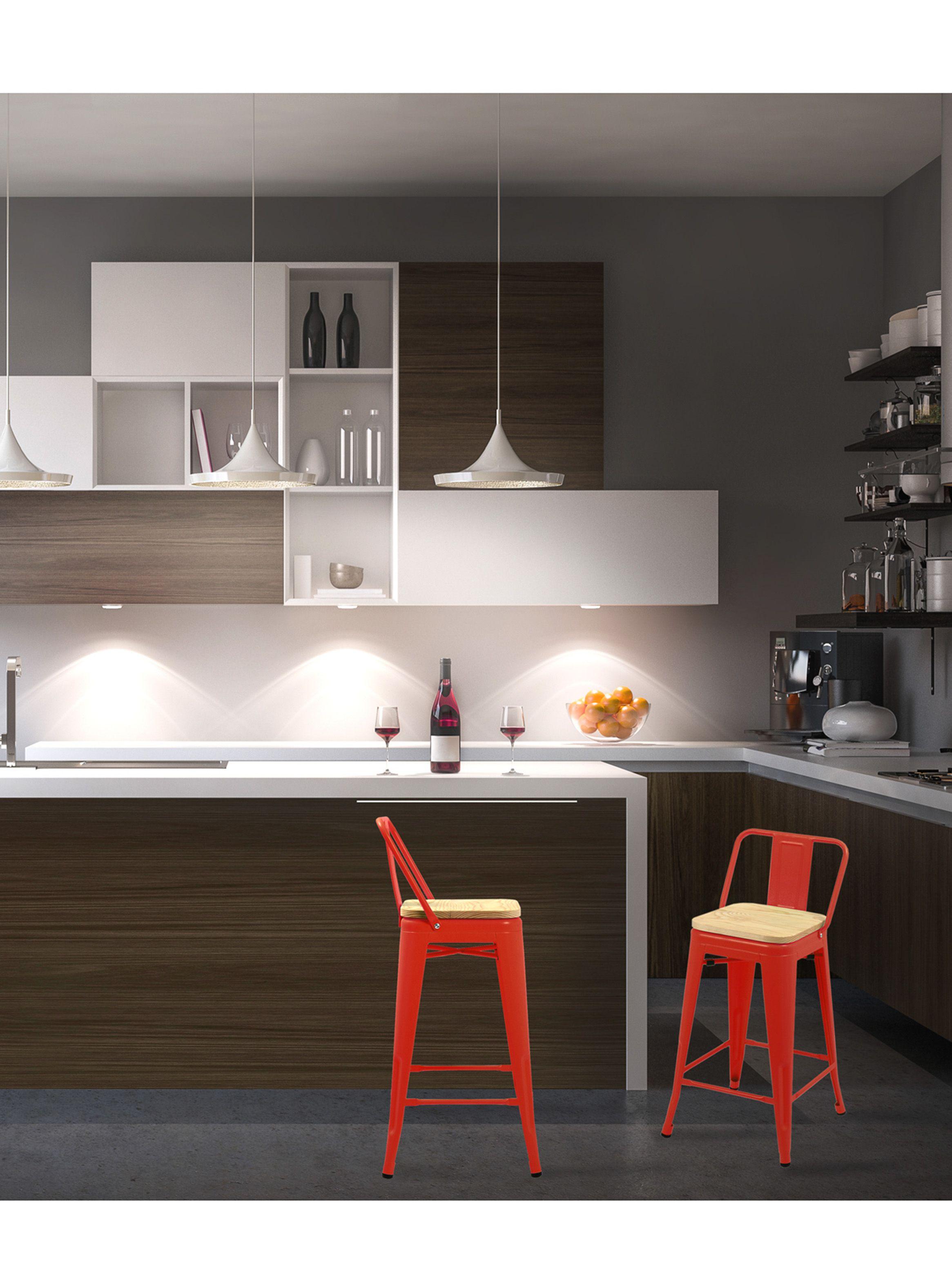 Piso Tólix Bajo Metal Rojo De Pies A Cabeza Store-4