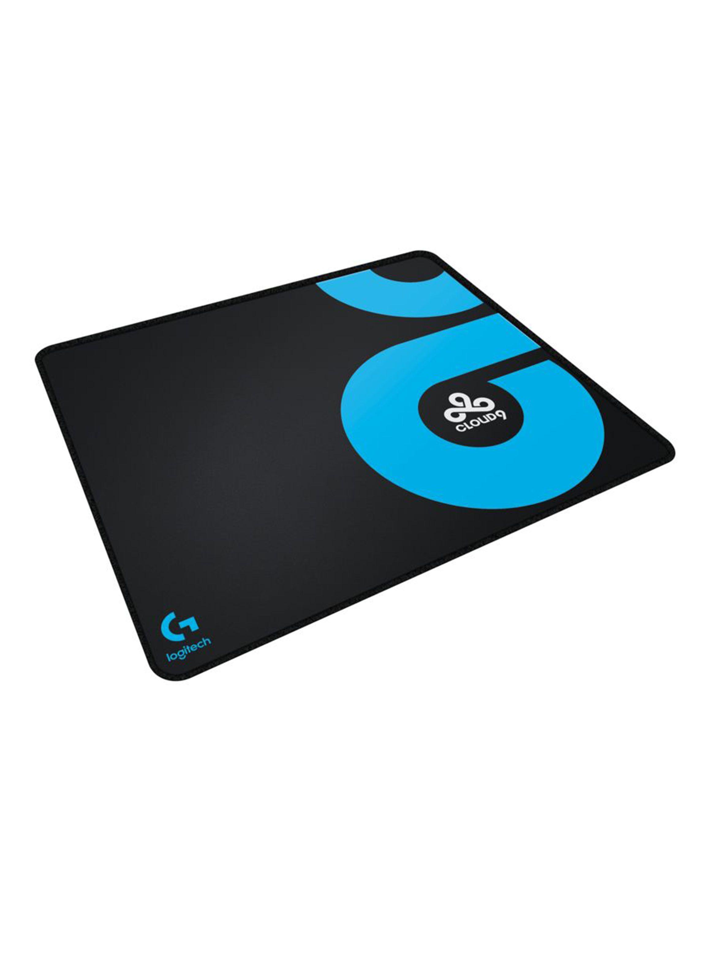 Mouse Pad Negro y Celeste-1