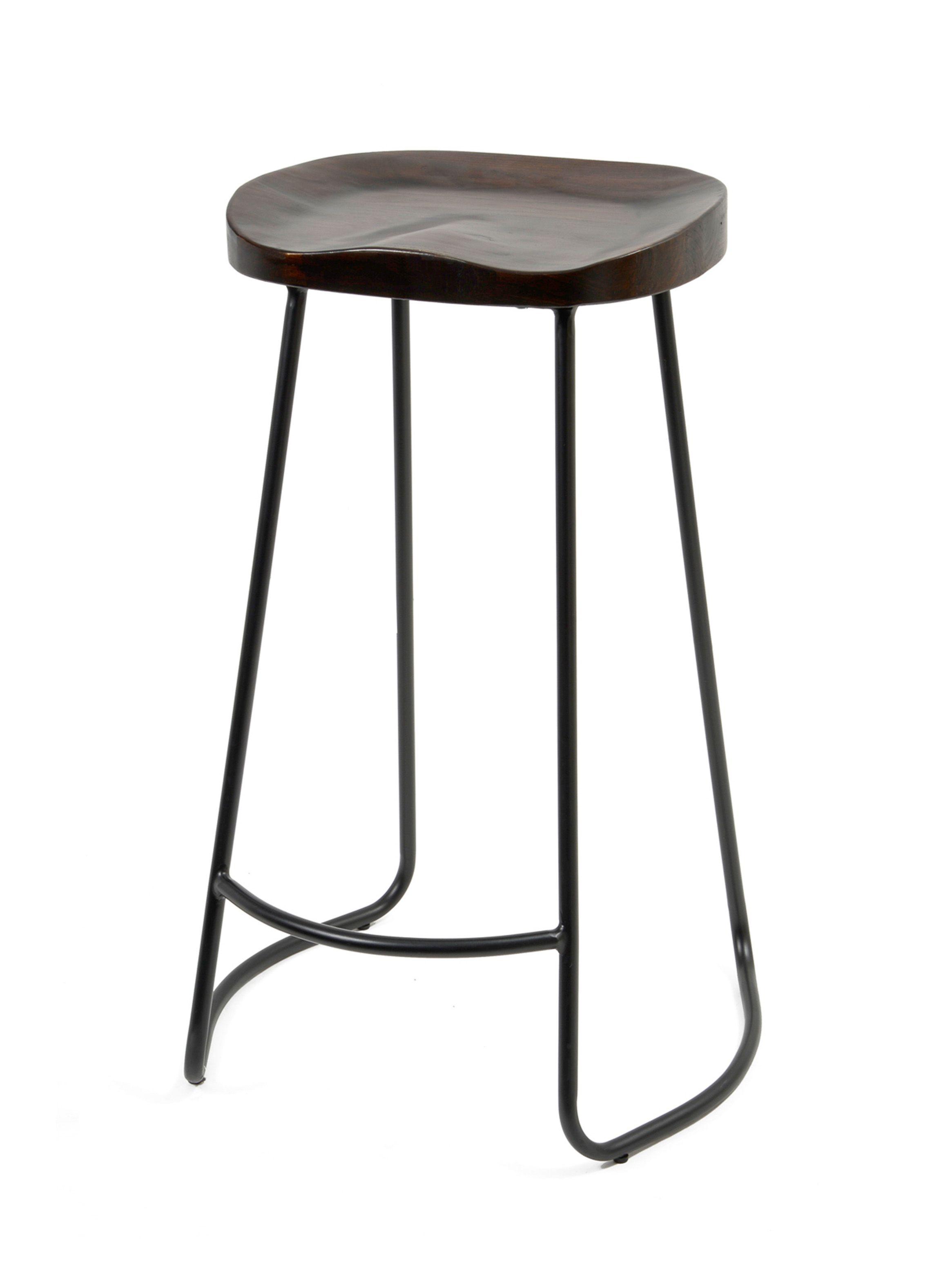 Piso City Fierro Madera Oscura 77 cm De Pies A Cabeza Store-2