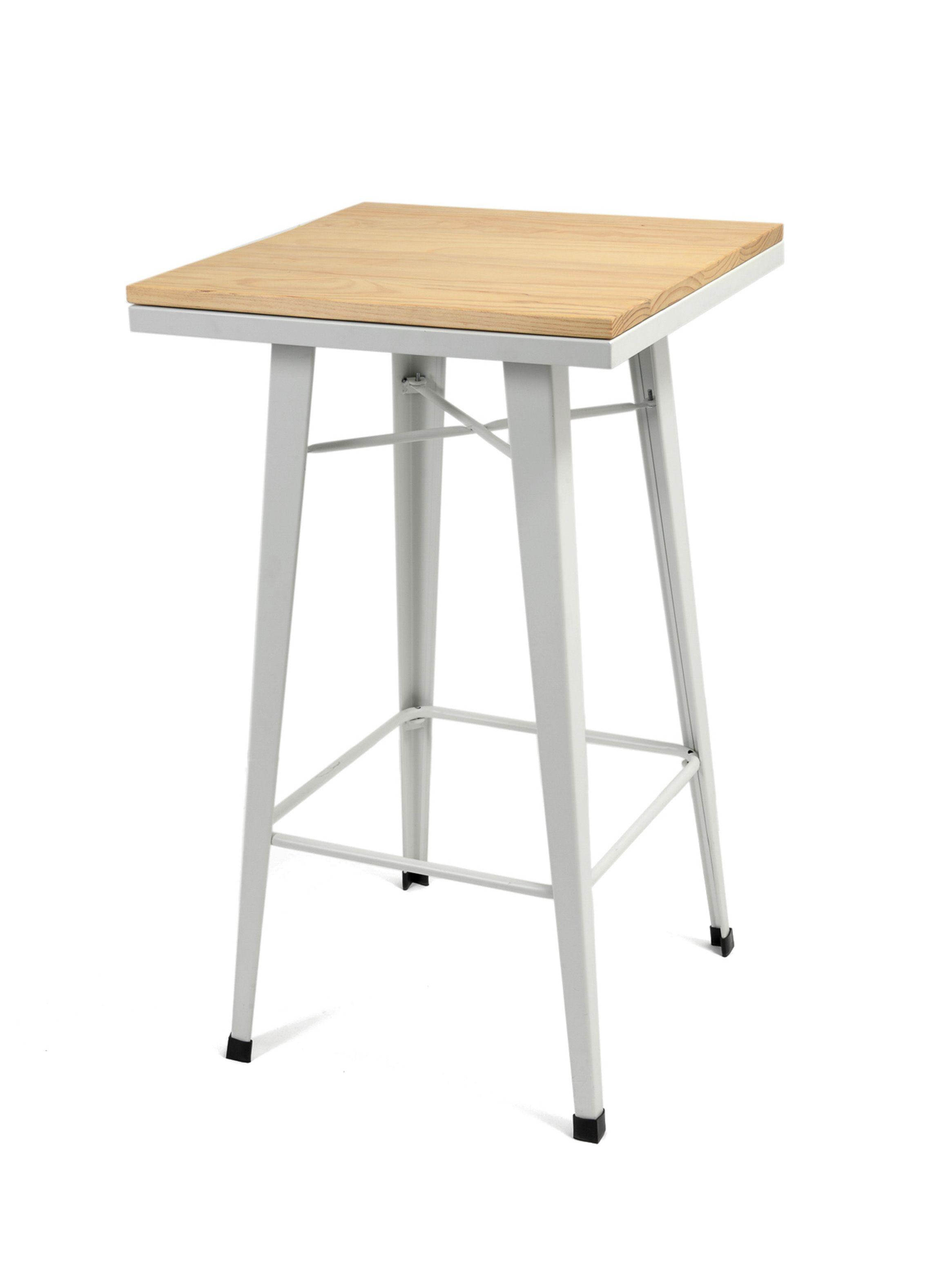 Mesa De Pies A Cabeza Store de Bar Tolix Madera-0