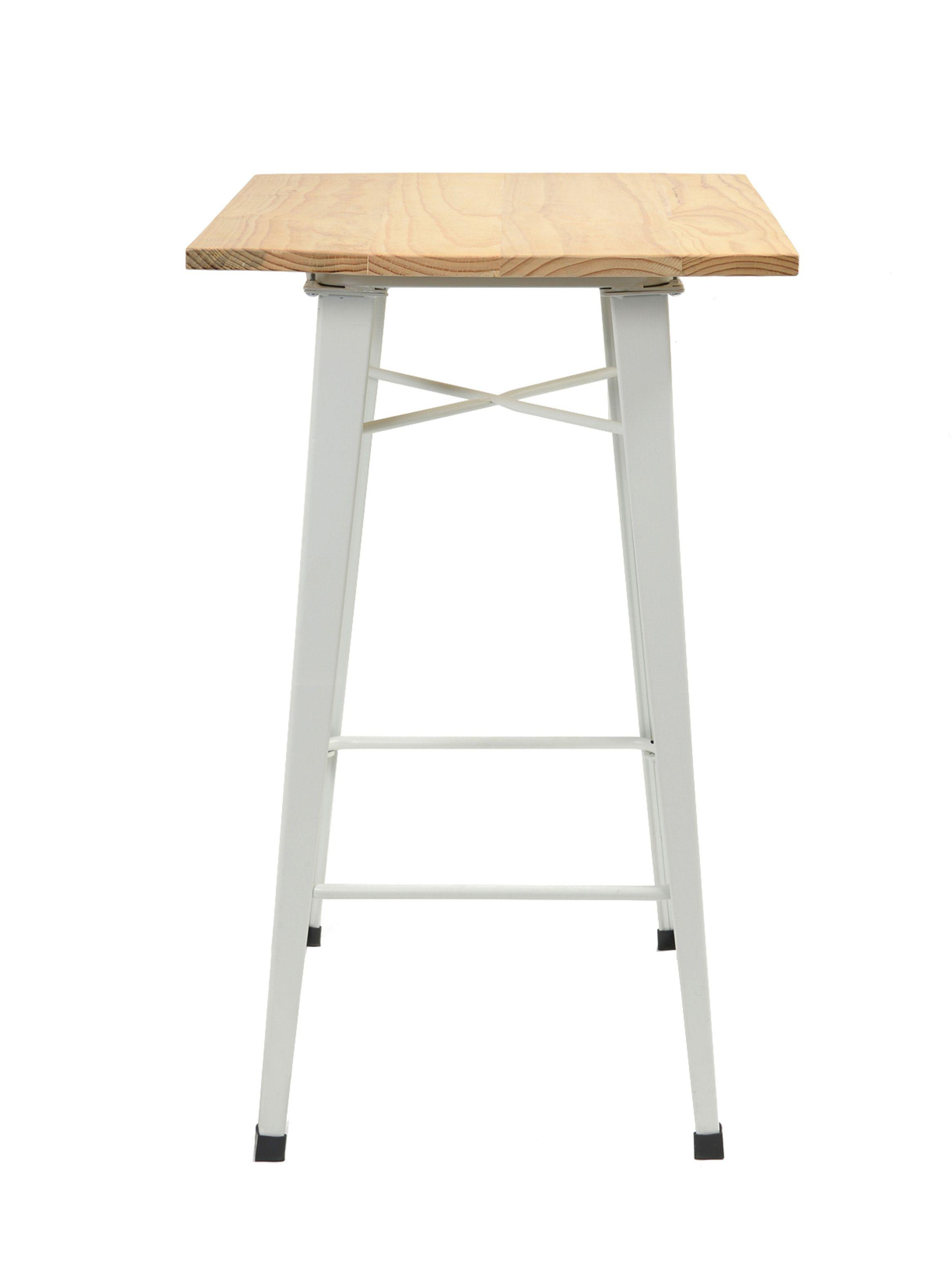 Mesa De Pies A Cabeza Store de Bar Tolix Madera-3
