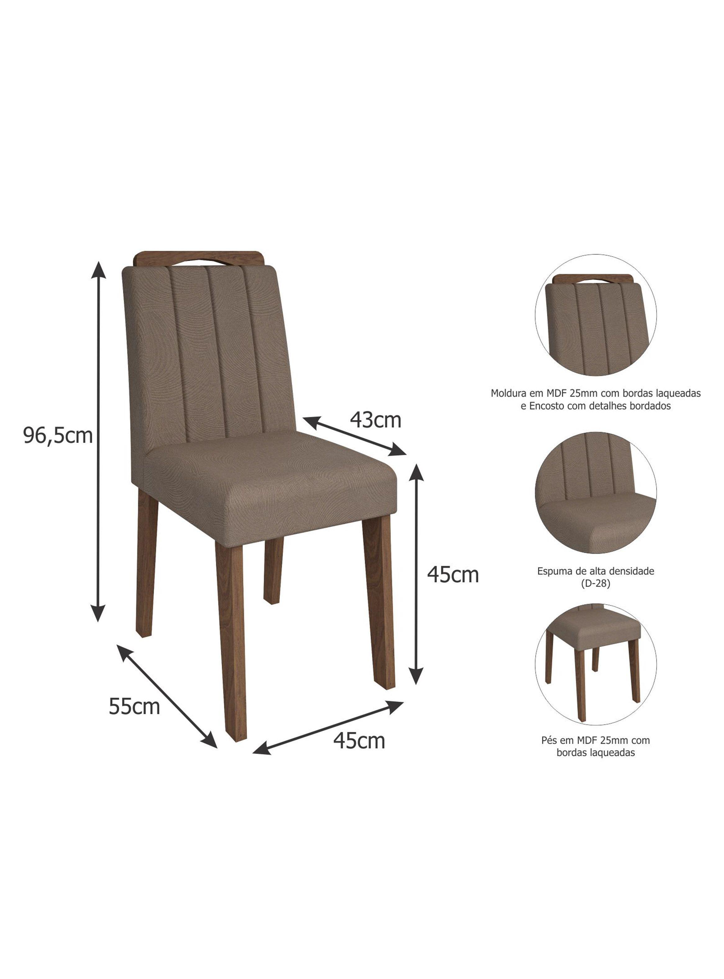 Juego Jdo&Design de Comedor Flavia Vidrio + 6 sillas Jdo&Desing-5