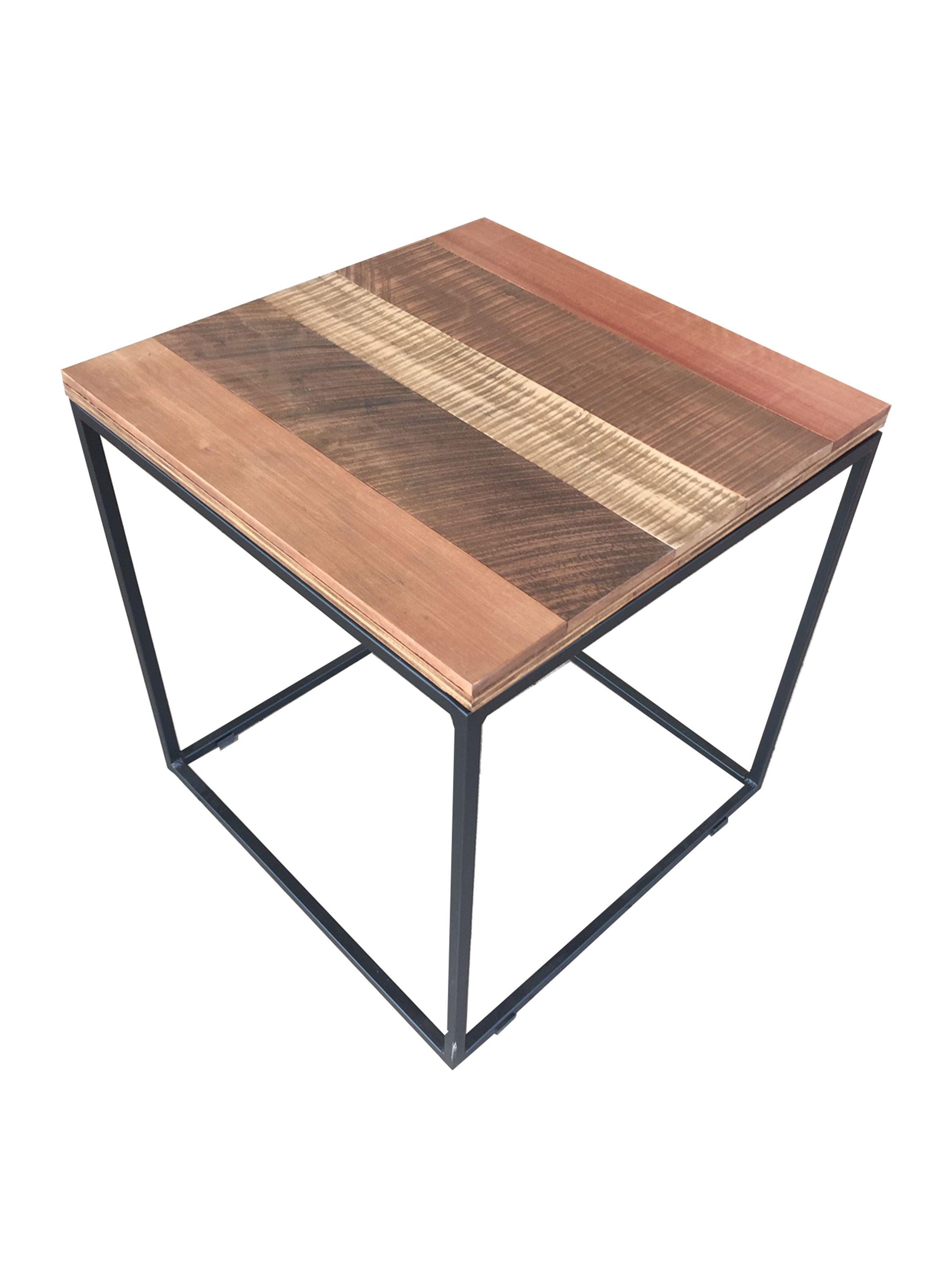 Mesa De Pies A Cabeza Store de Centro Madera Nativa 50x50cm-0