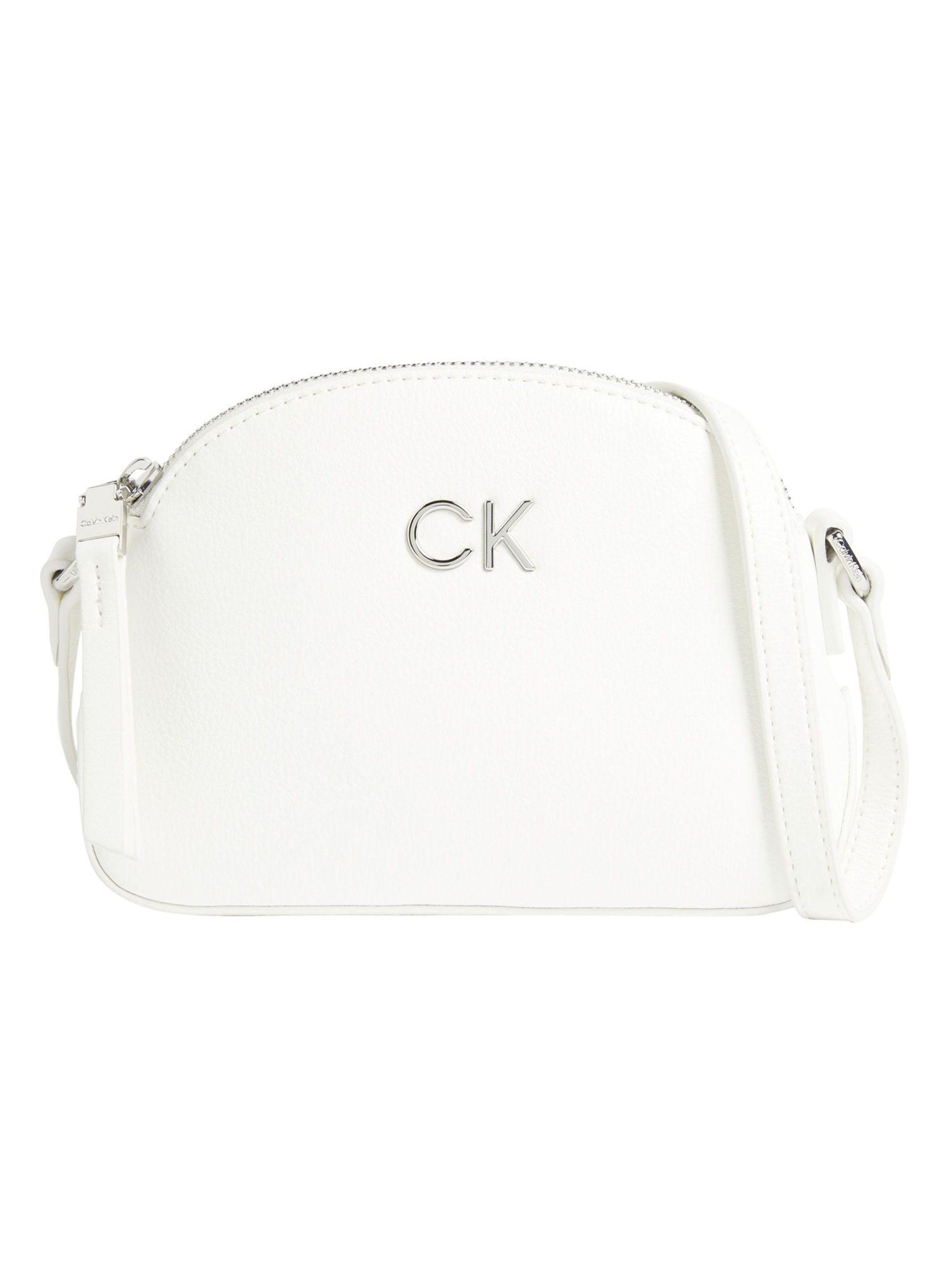 Bandolera con Cierre Calvin Klein Blanco-0
