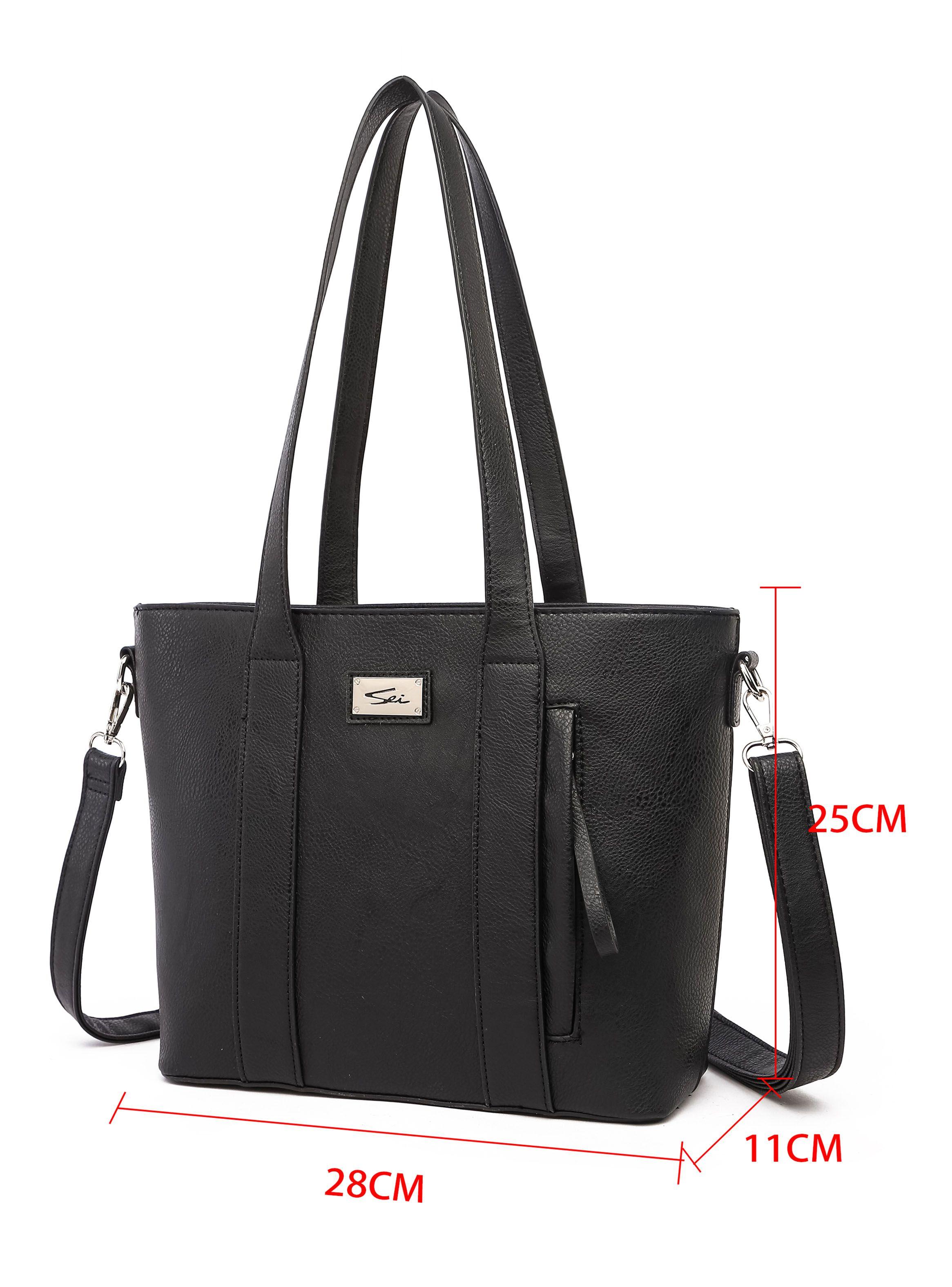 Cartera Sei Margarita Negro-1