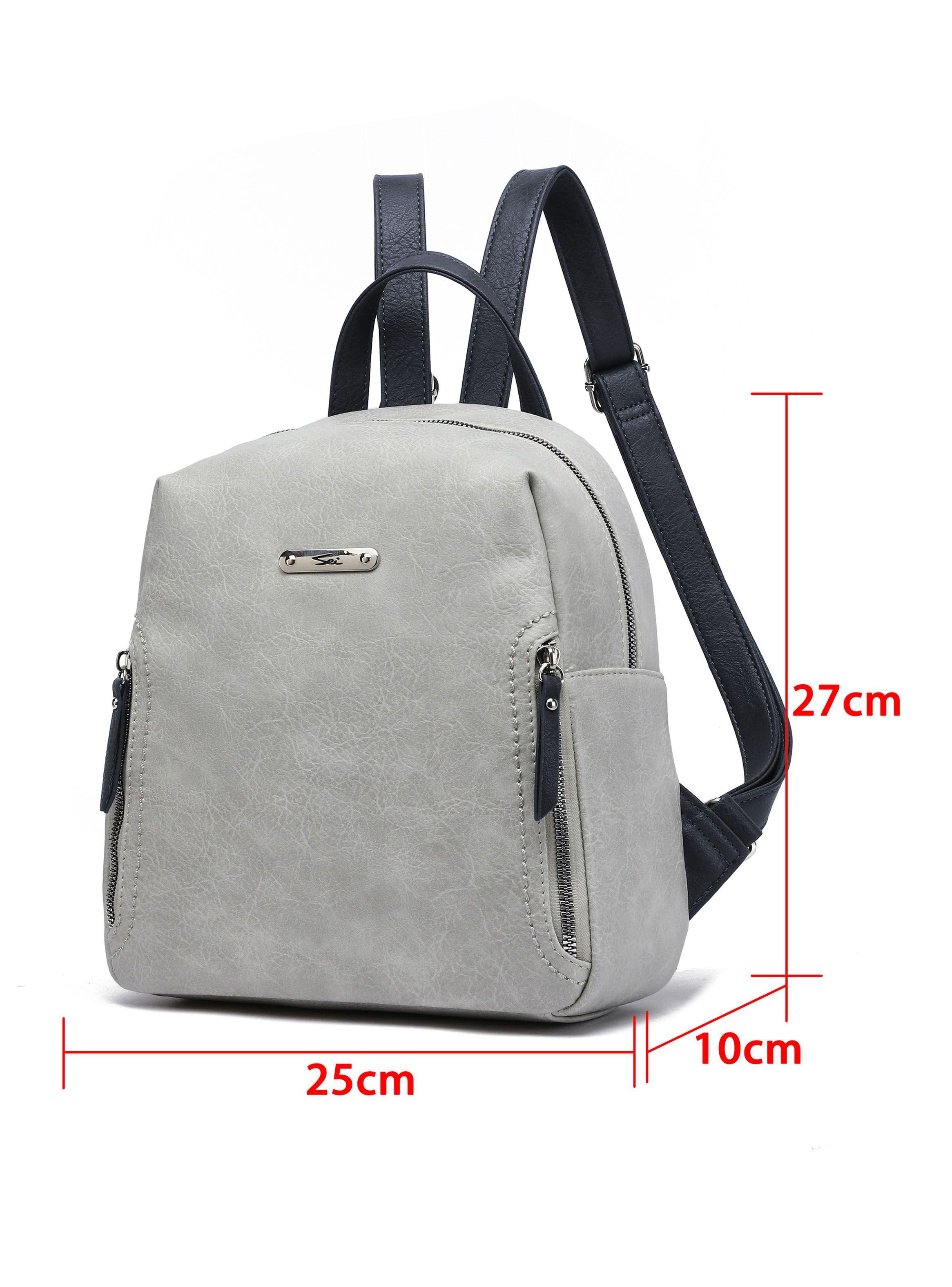 Mochila Sei Savka Gris-1