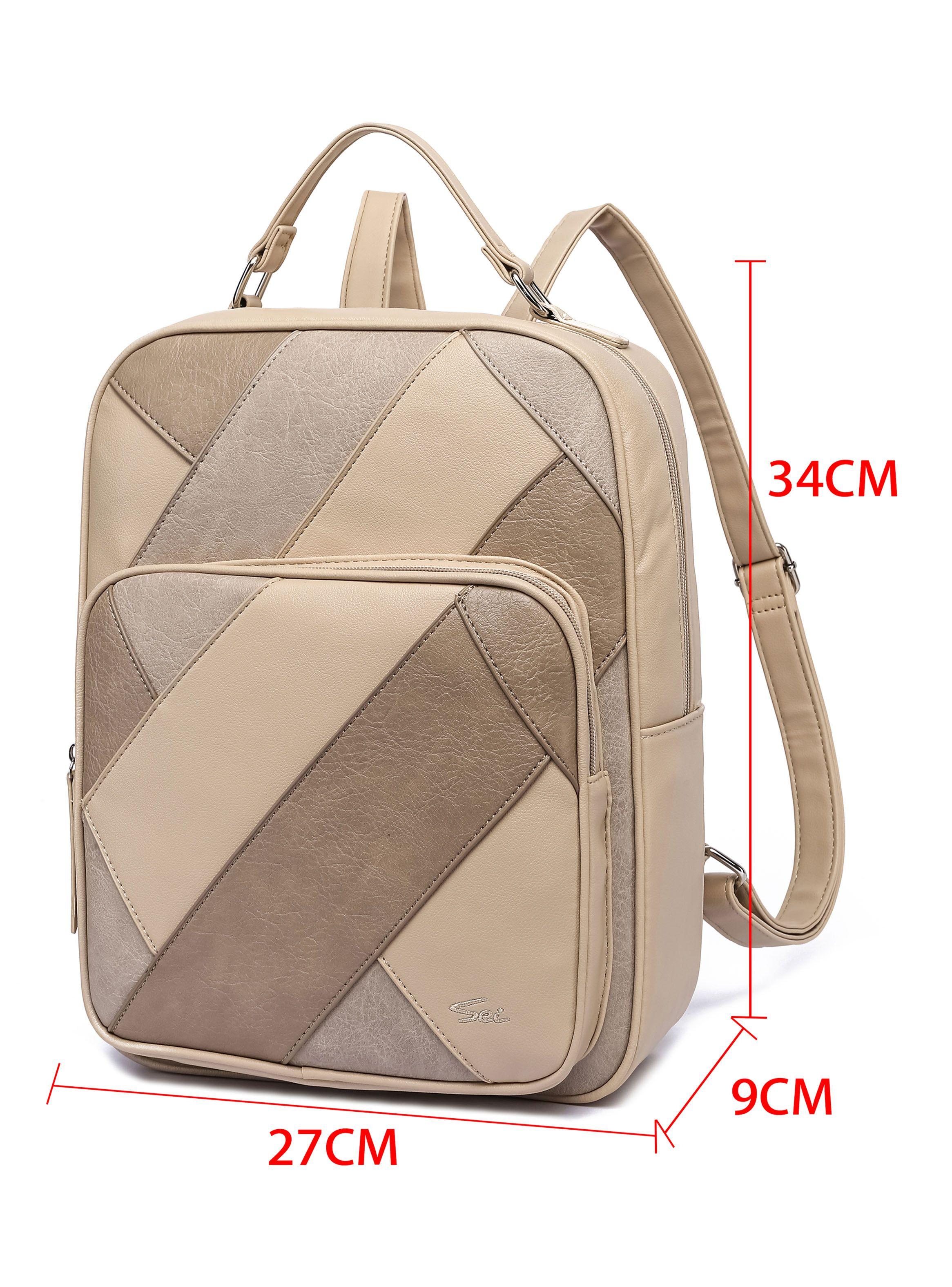 Mochila Alicia Beige-1