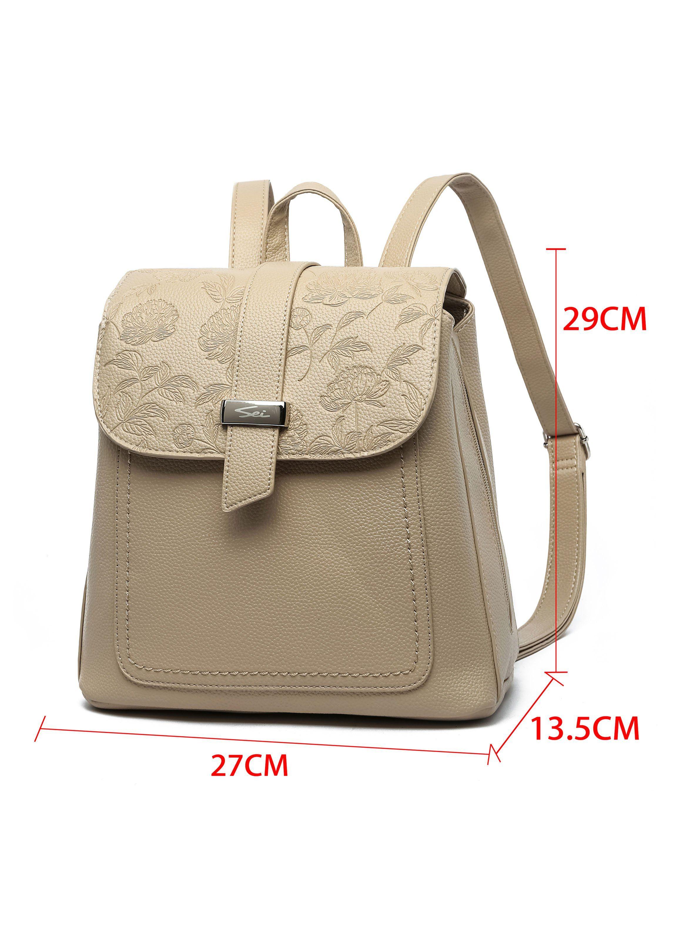 Mochila Amanda Beige-1