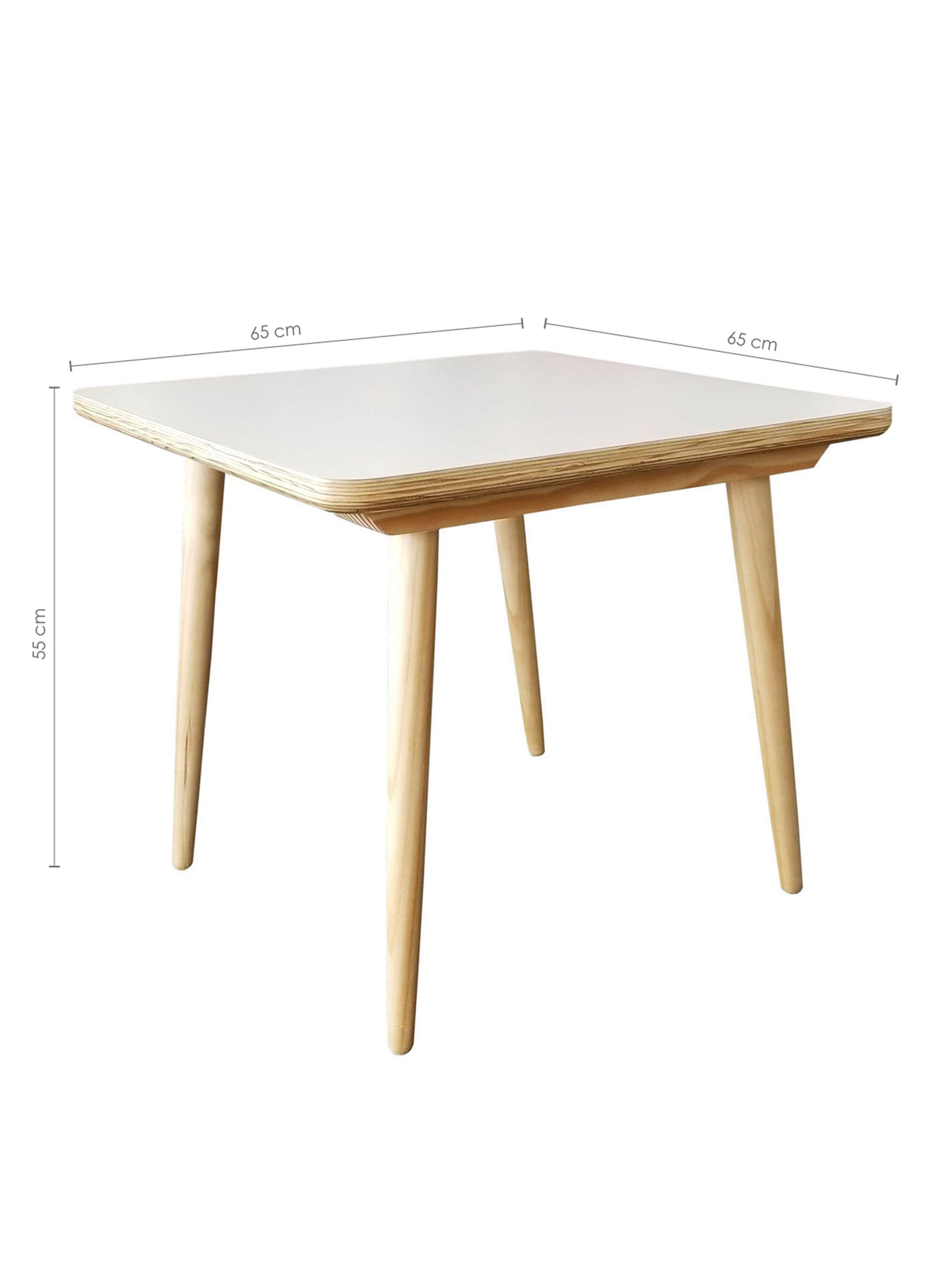 Mesa De Pies A Cabeza Store Cuadrada Láminada Niño-1