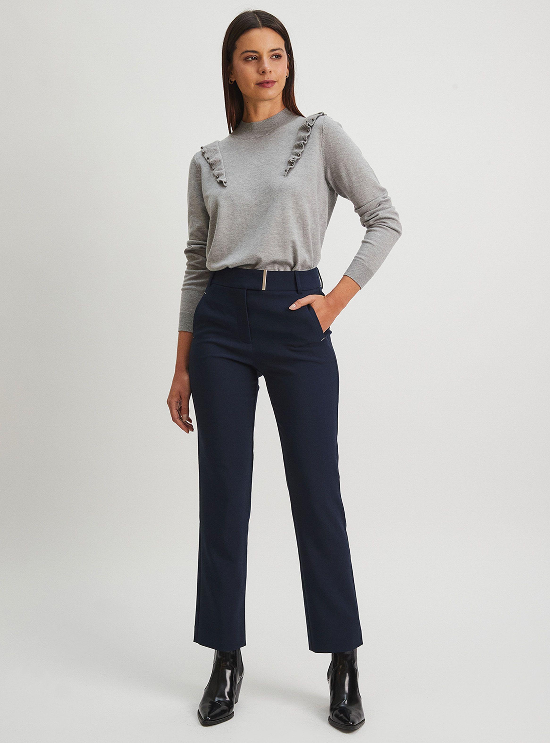 Pantalón Recto con Pretina-3