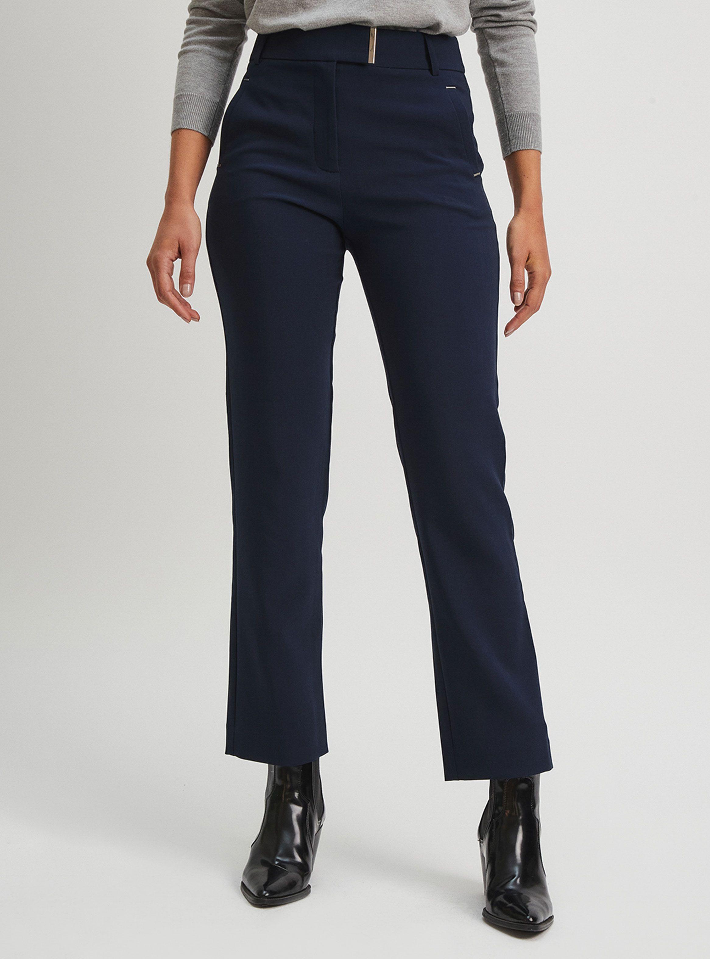 Pantalón Recto con Pretina-0