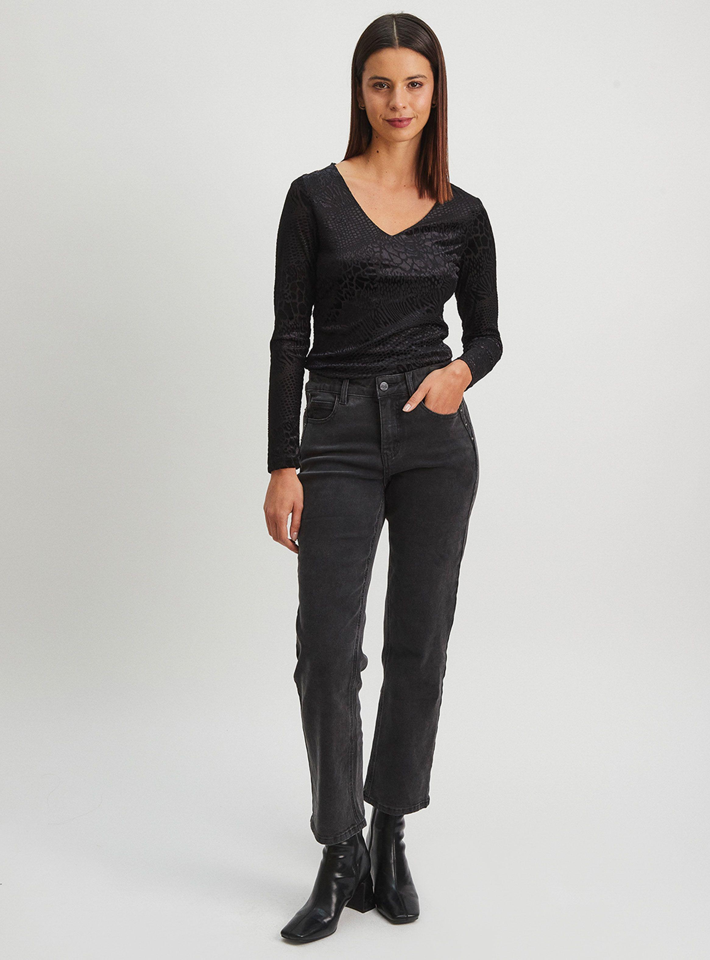 Polera Manga Larga Cuello V Fantasía-3