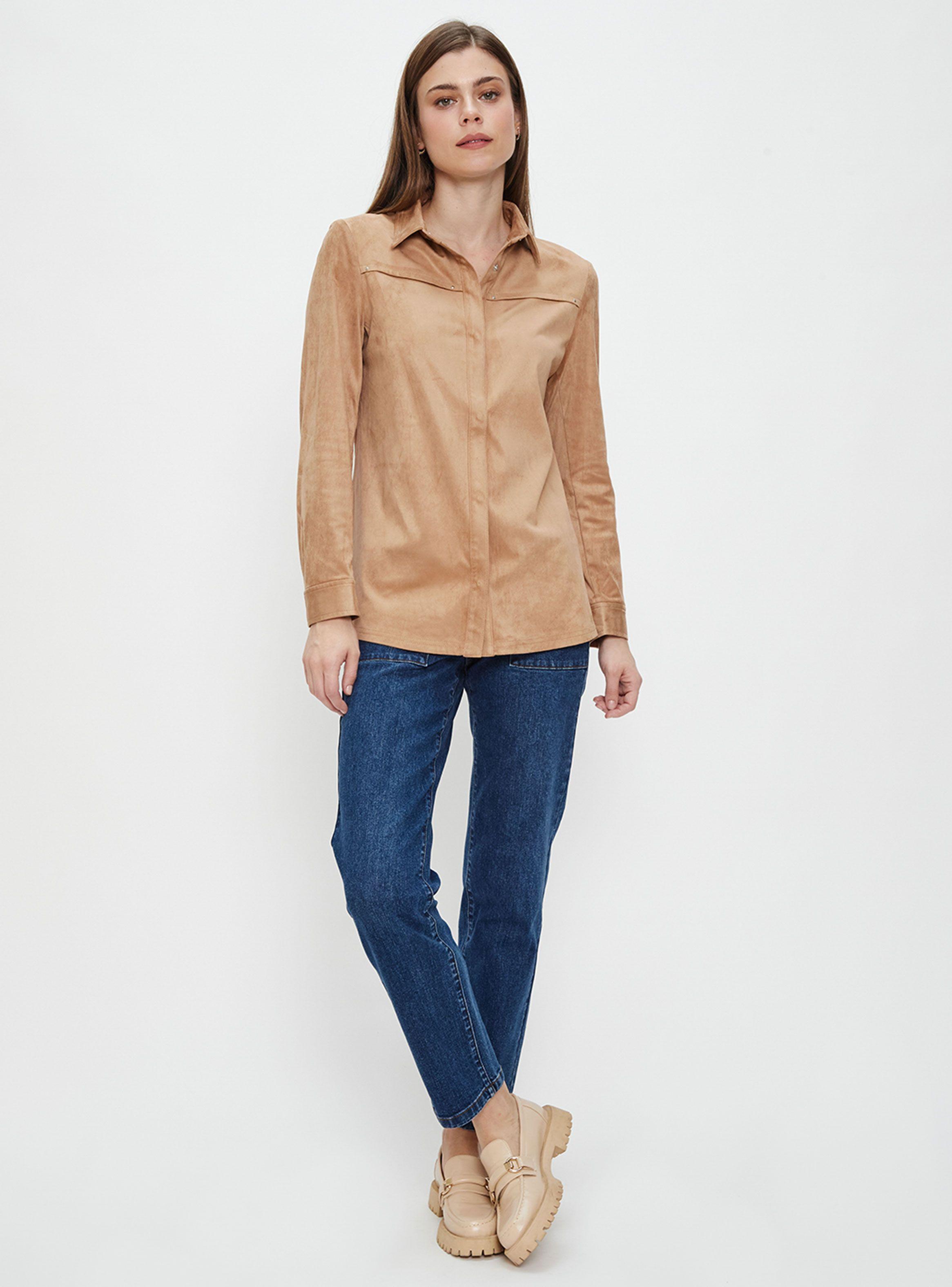 Chaqueta Camisera Cuello V Lisa-3