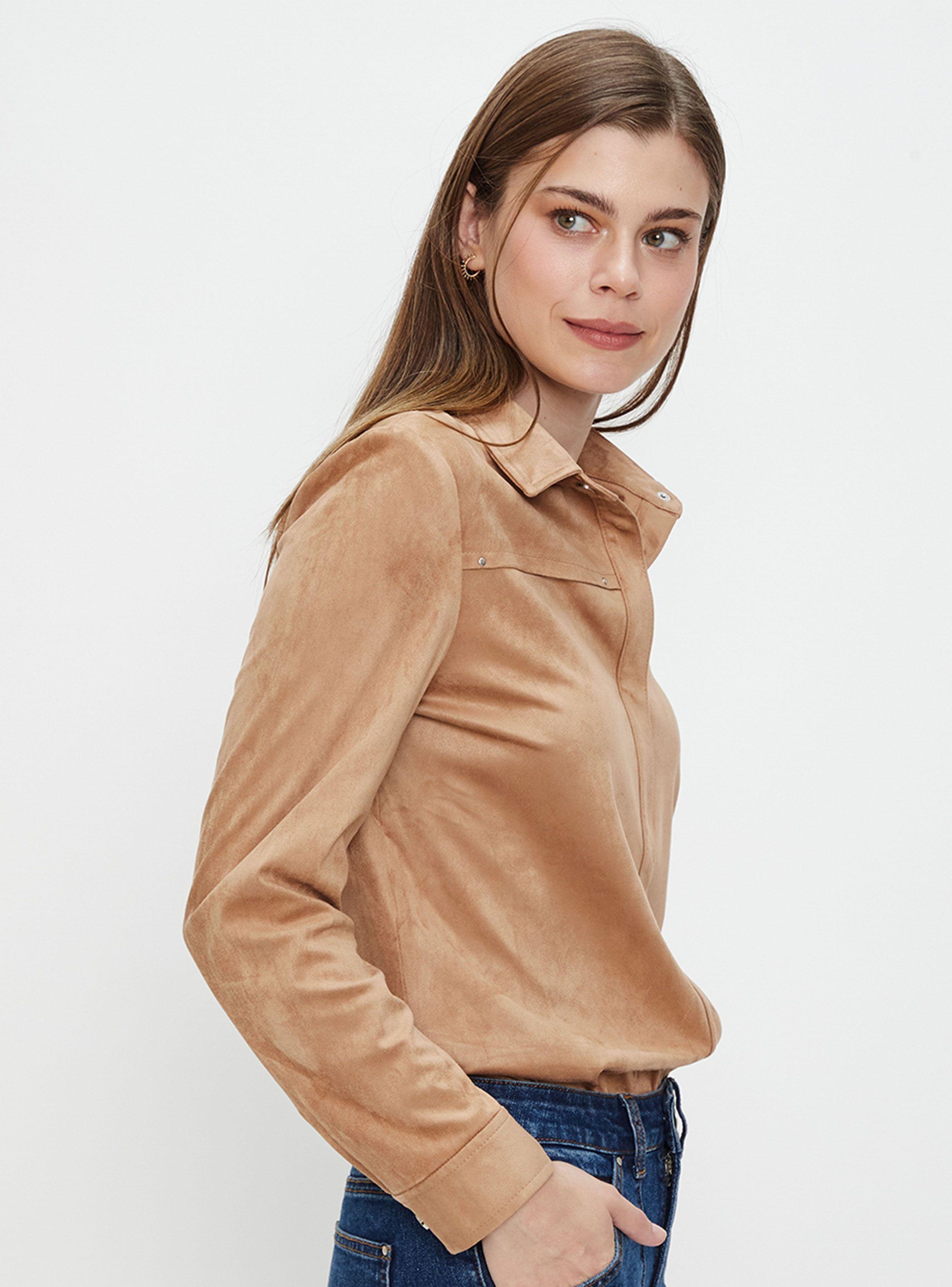 Chaqueta Camisera Cuello V Lisa-2